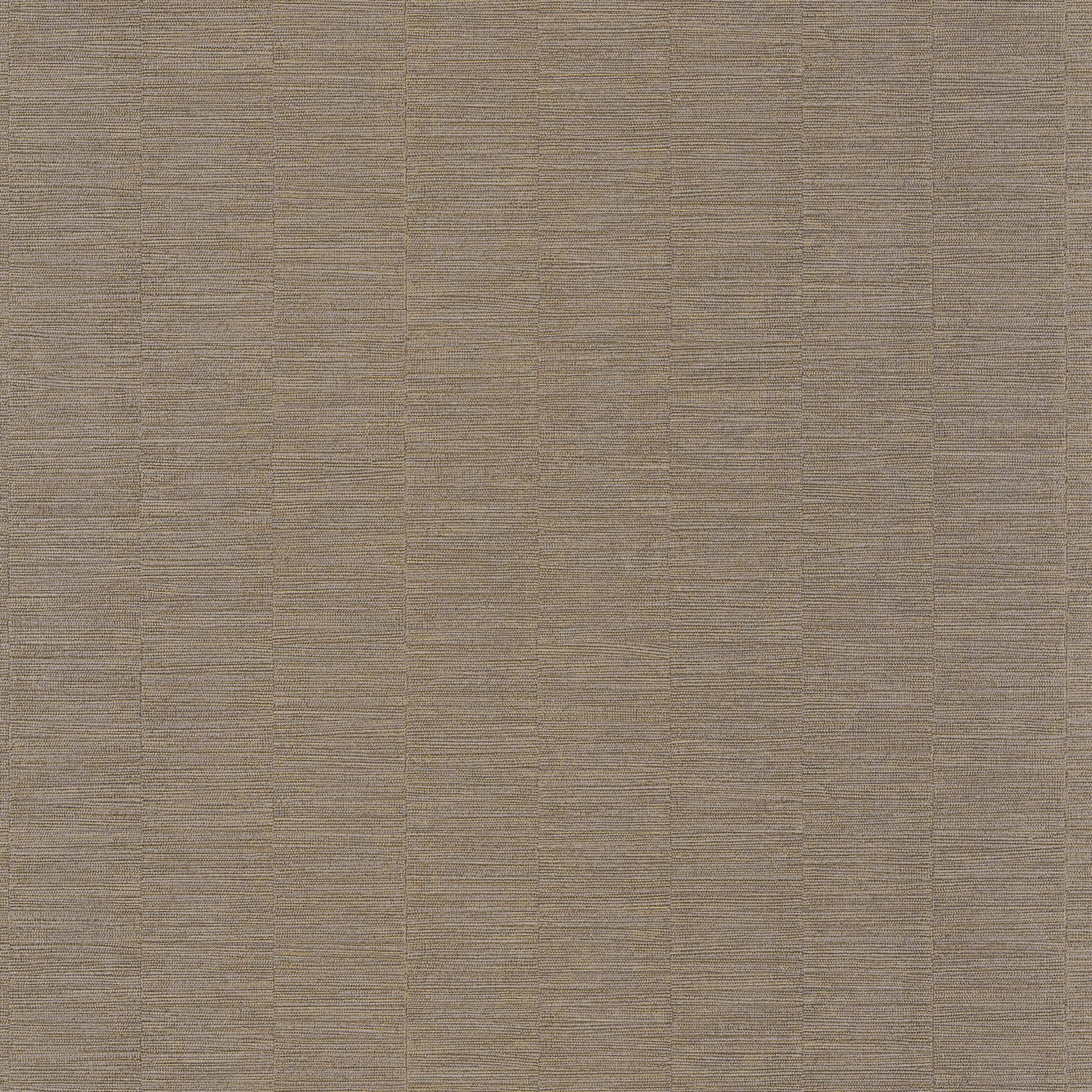 Tapeta strukturalna metalizująca w prążki PLATINUM jasnobrązowy