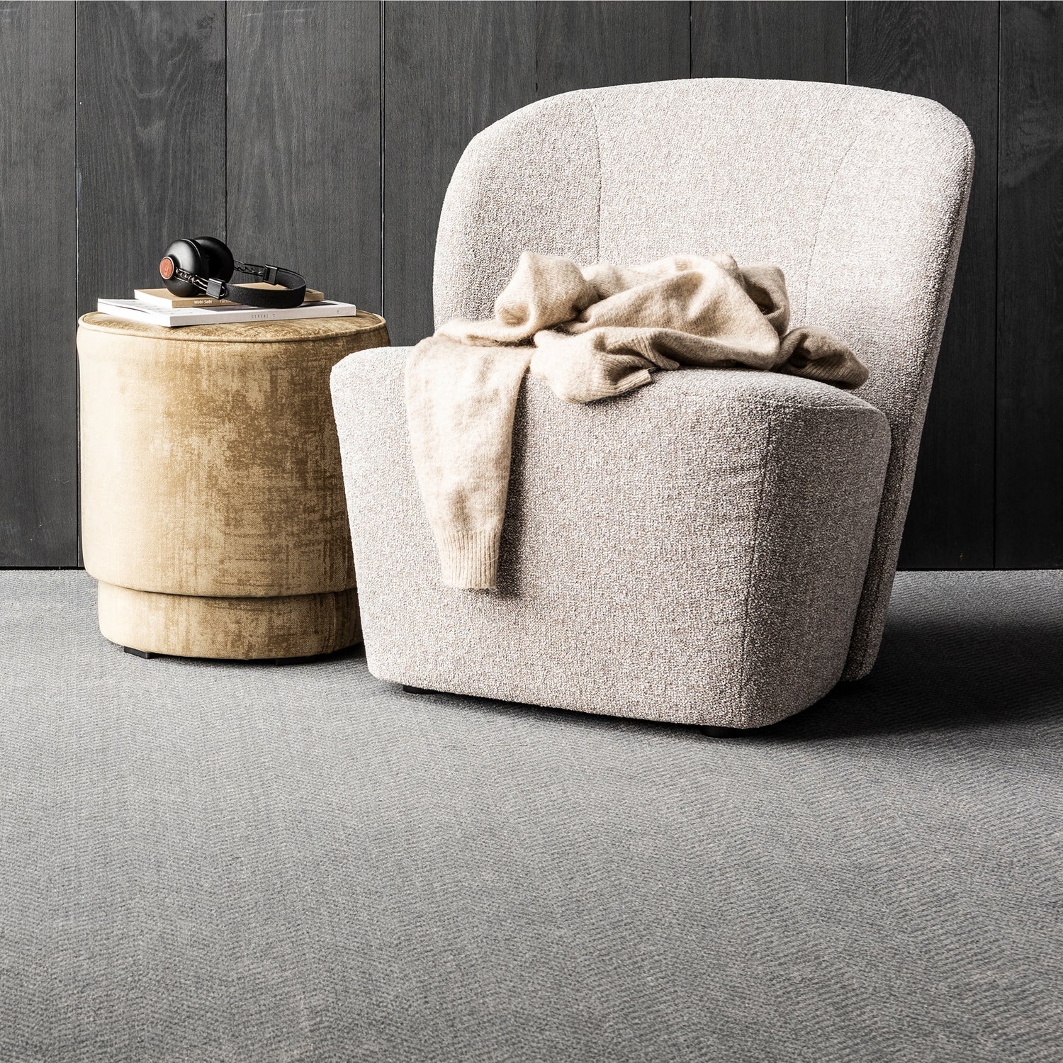 LOFTY Armchair Beige Melange