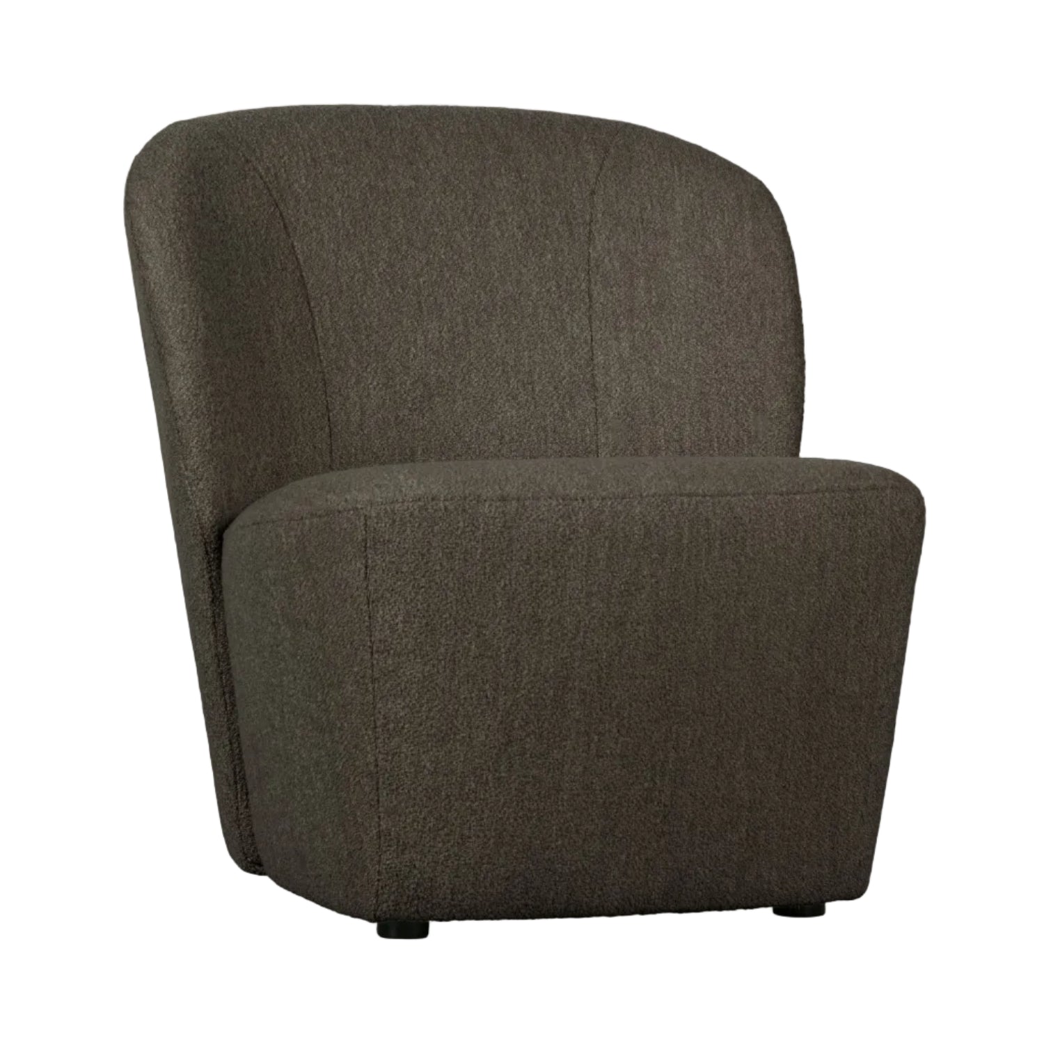 Fotel LOFTY brązowy bouclé – Woood