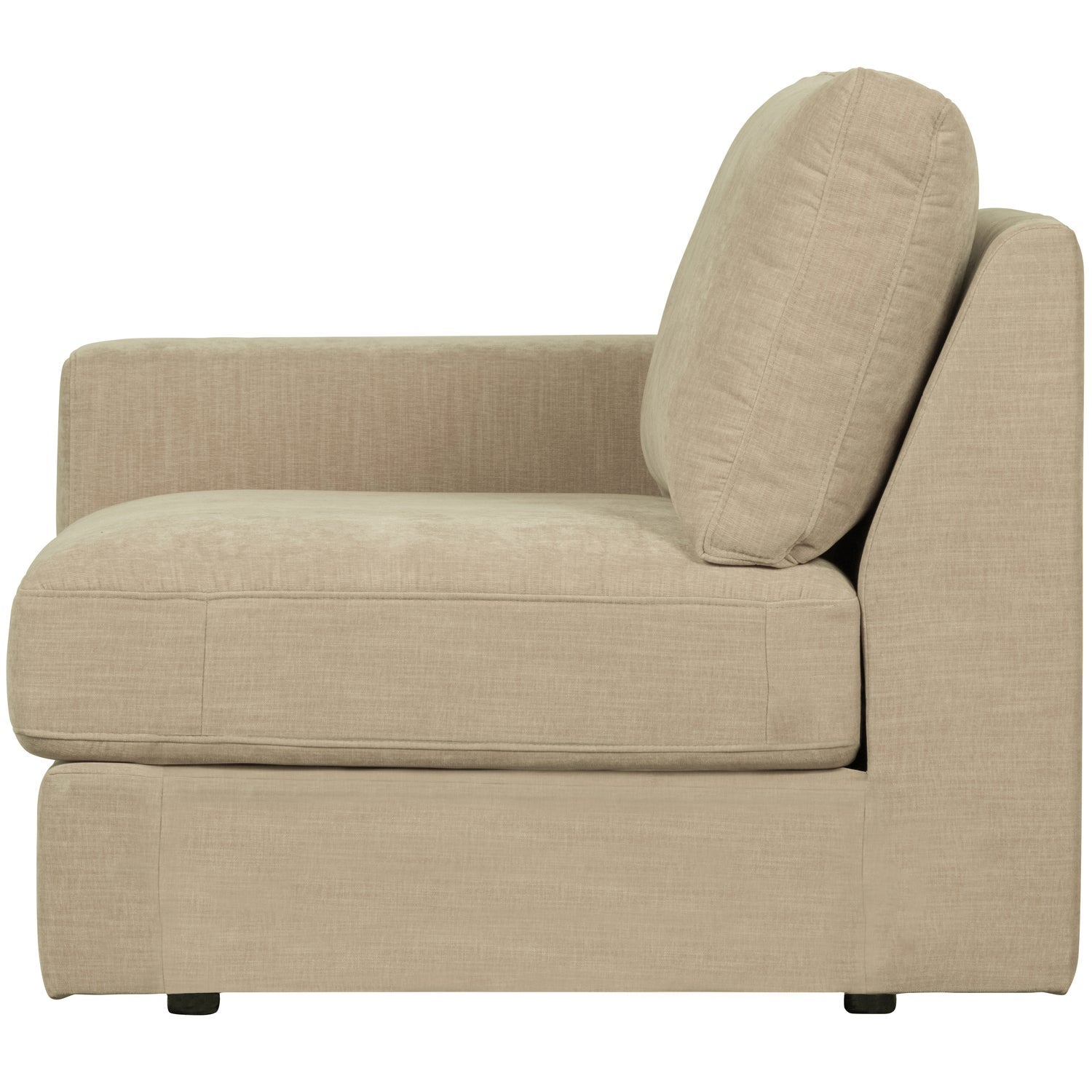 Sofa FAMILY - left-side end module in sand