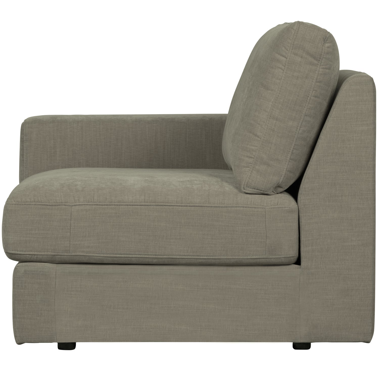 Sofa FAMILY - Endmodul links warmes Grau