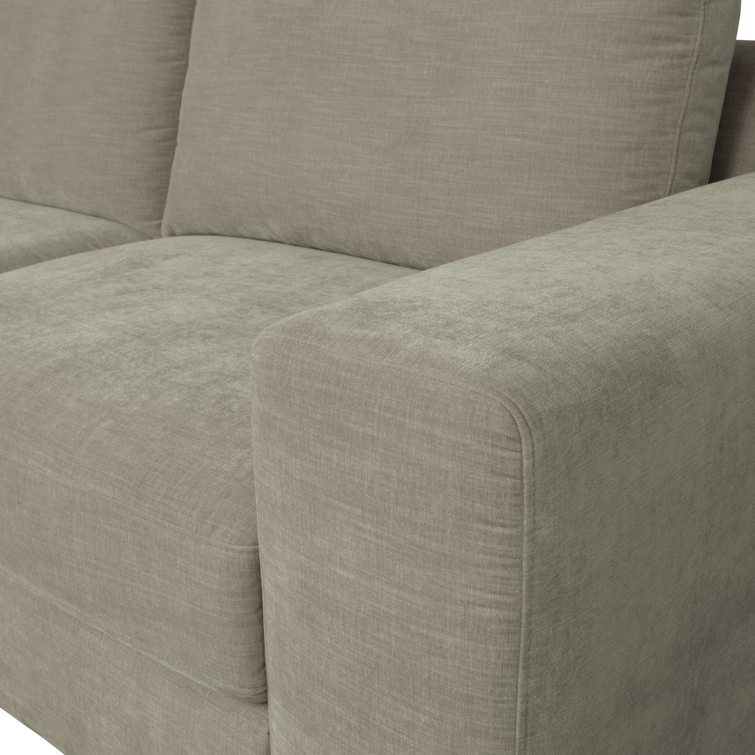 Sofa FAMILY - right-side end module warm gray