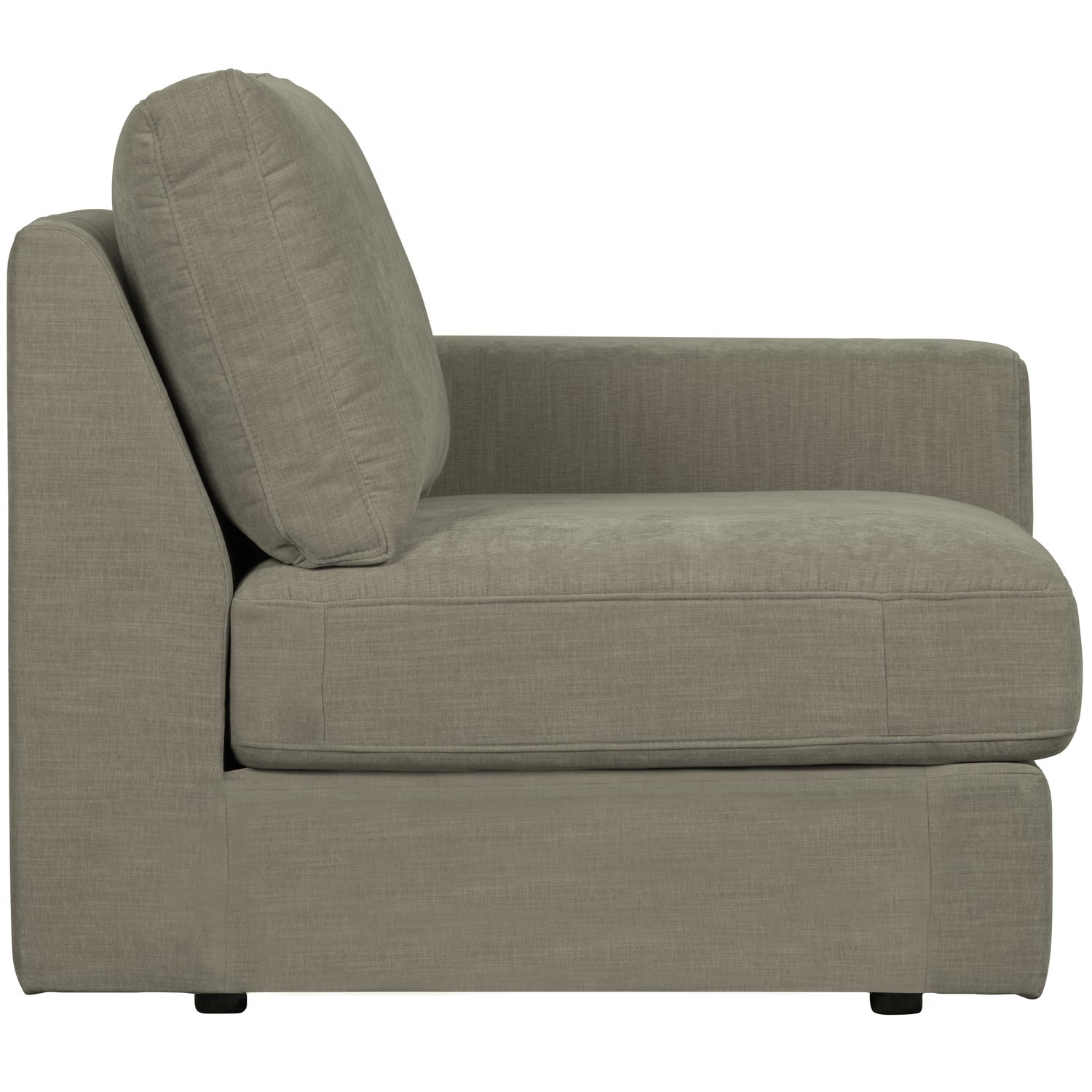 Sofa FAMILY - right-side end module warm gray