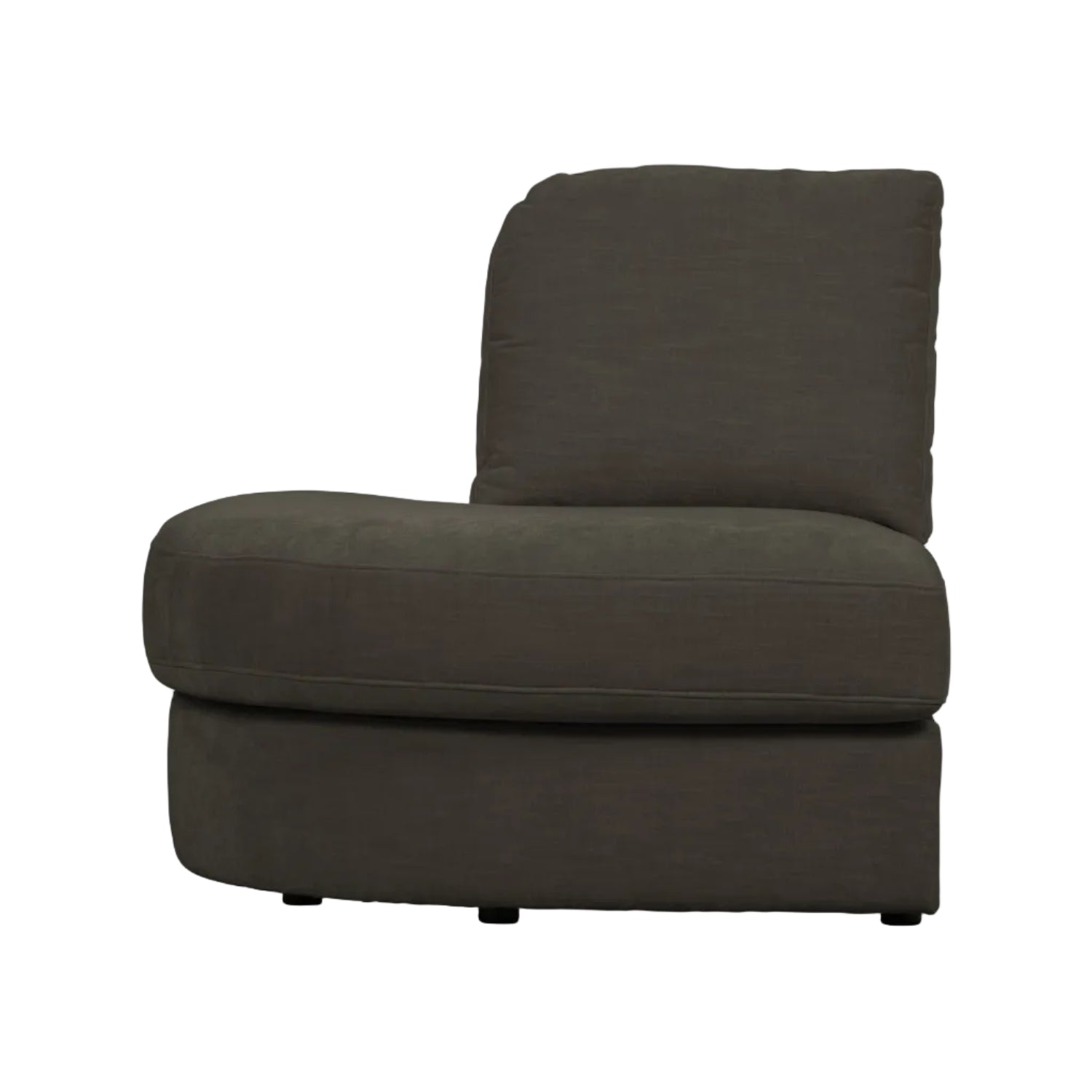 Sofa FAMILY - open left-side module in anthracite