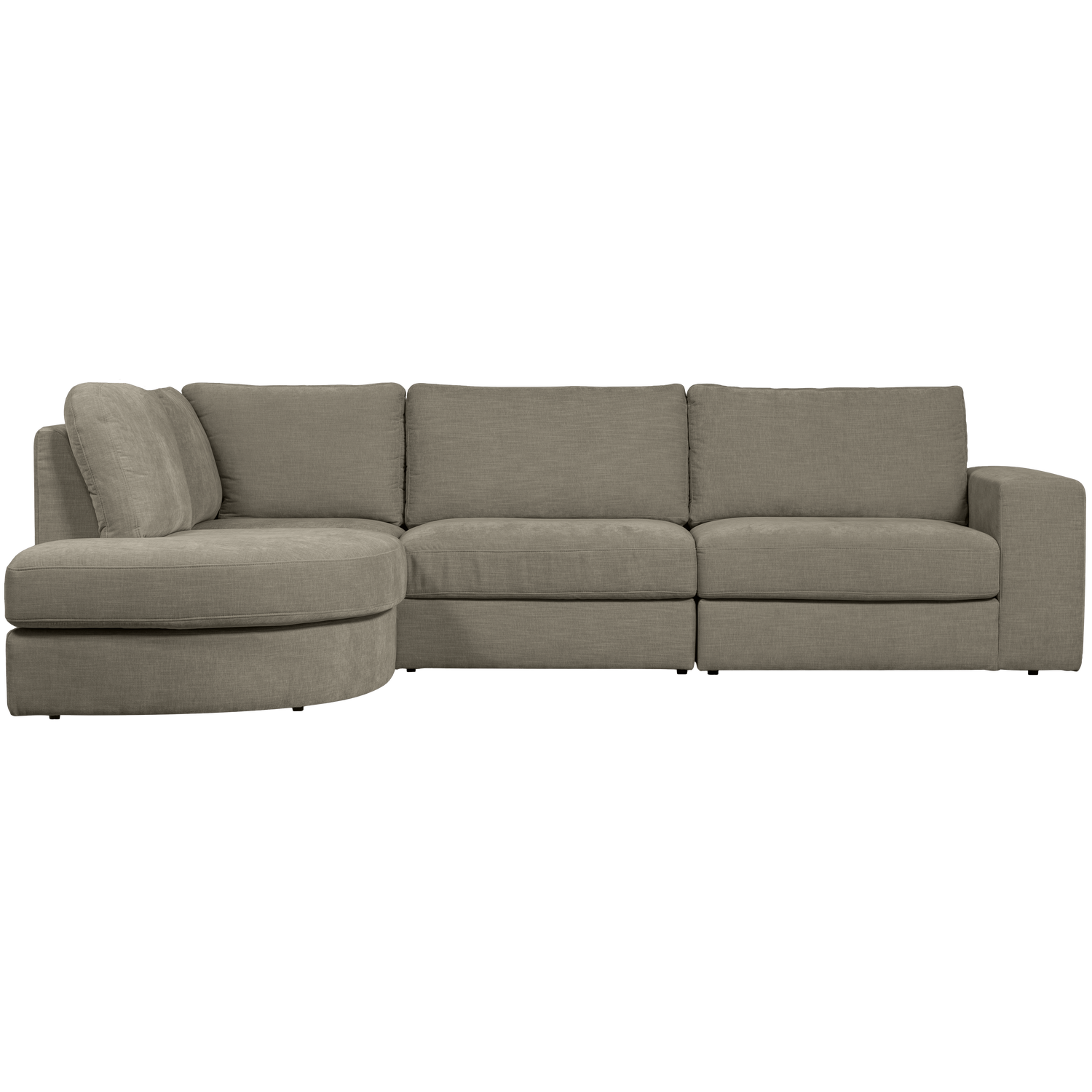 Ecksofa FAMILY links, warmes Grau