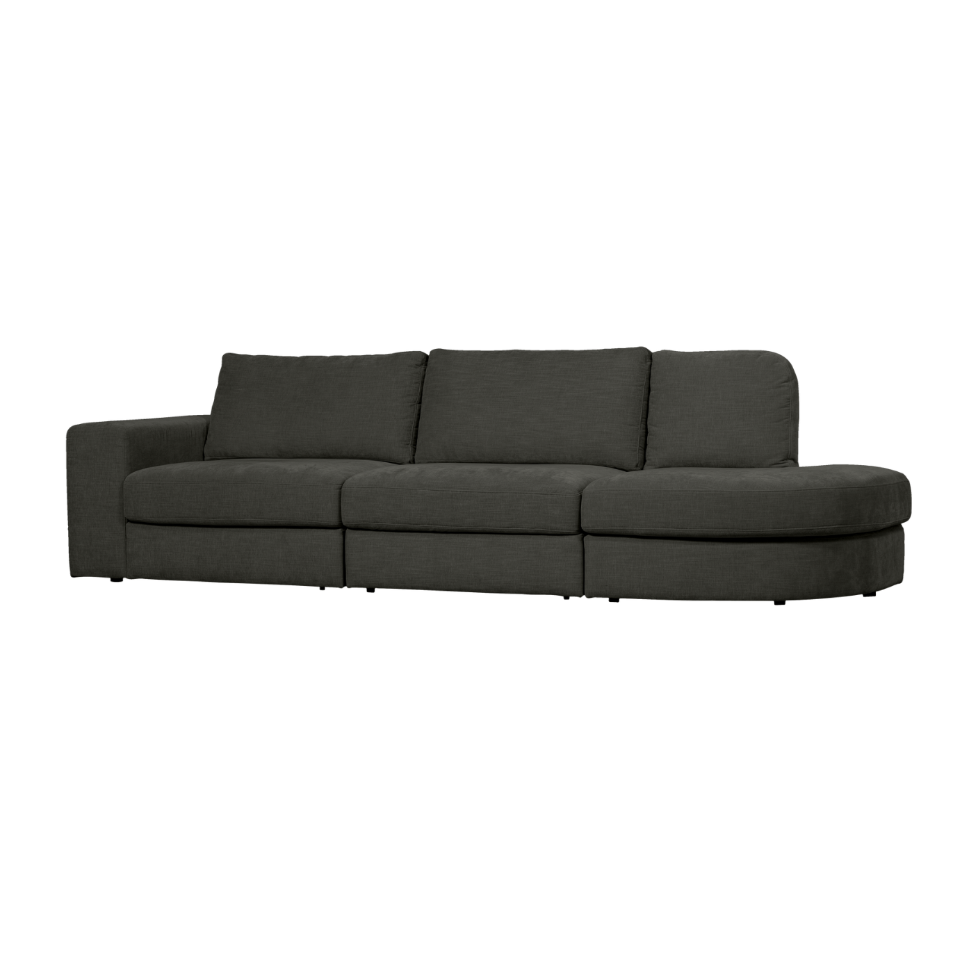 Sofa otwarta prawostronna FAMILY antracytowy