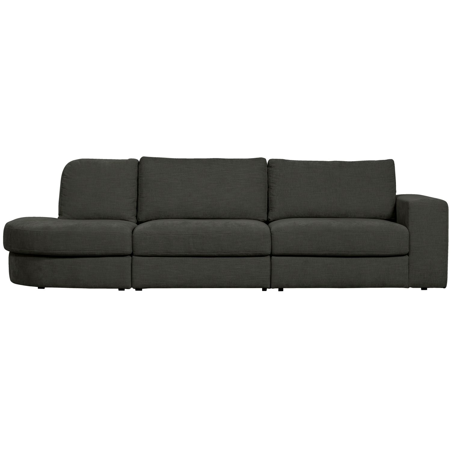 Sofa otwarta lewostronna FAMILY antracytowy