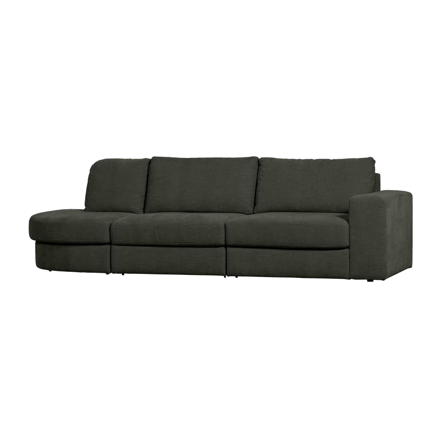 Sofa otwarta lewostronna FAMILY antracytowy