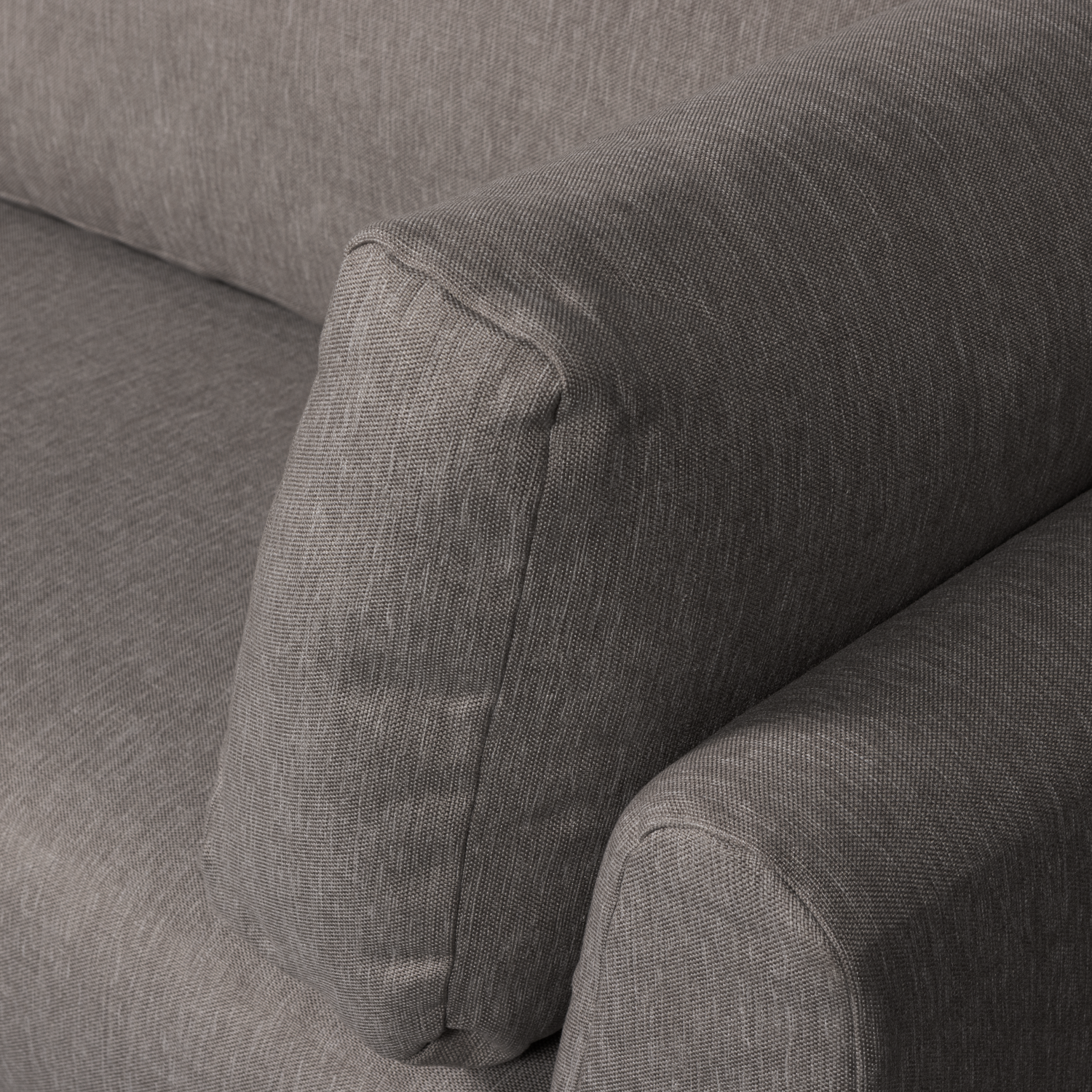 Left-sided chaise longue COUPLE DINING BENCH gray