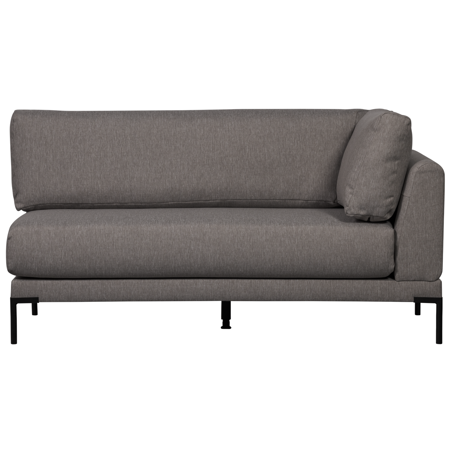 Left-sided chaise longue COUPLE DINING BENCH gray
