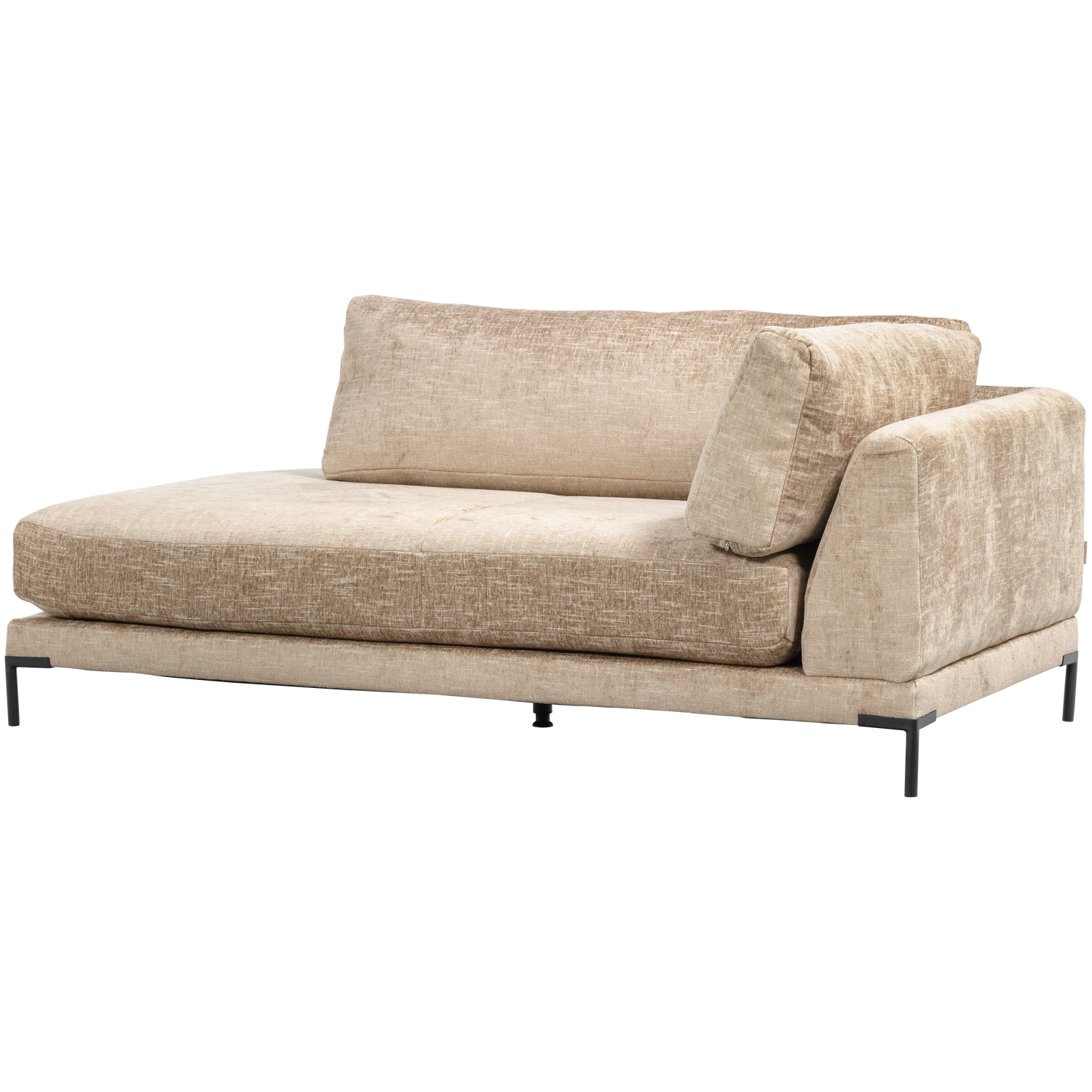 Rechtsseitiger Sessel COUPLE beige Melange