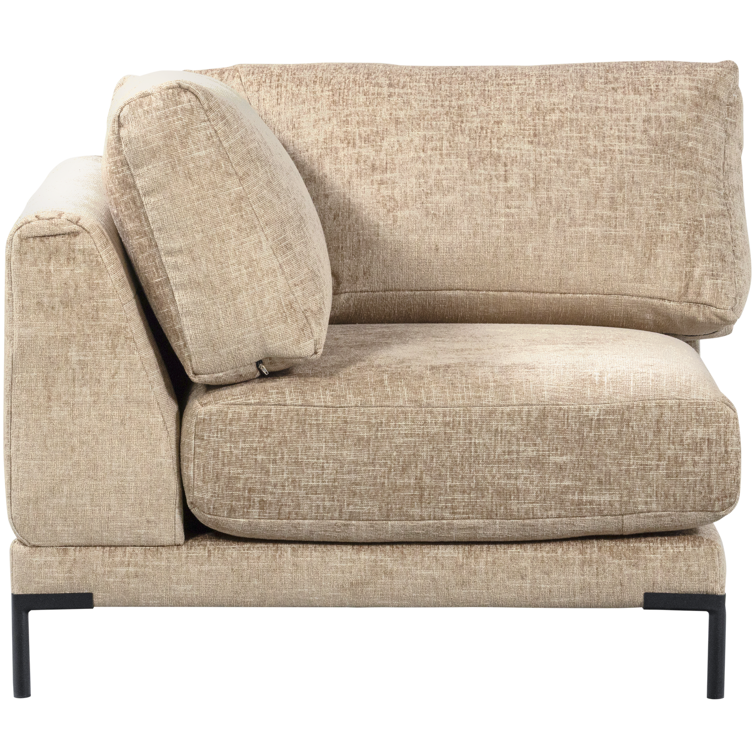 Sofa COUPLE - moduł narożny beżowy melanż
