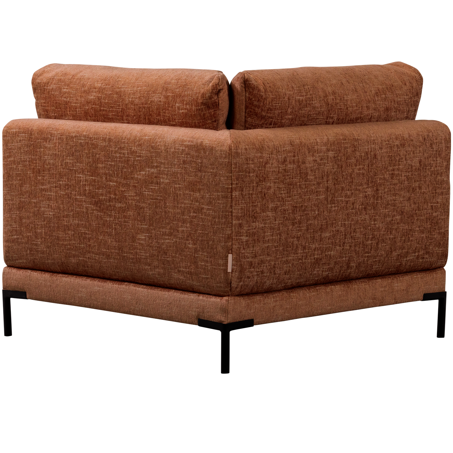 Sofa COUPLE - moduł narożny rdzawy melanż
