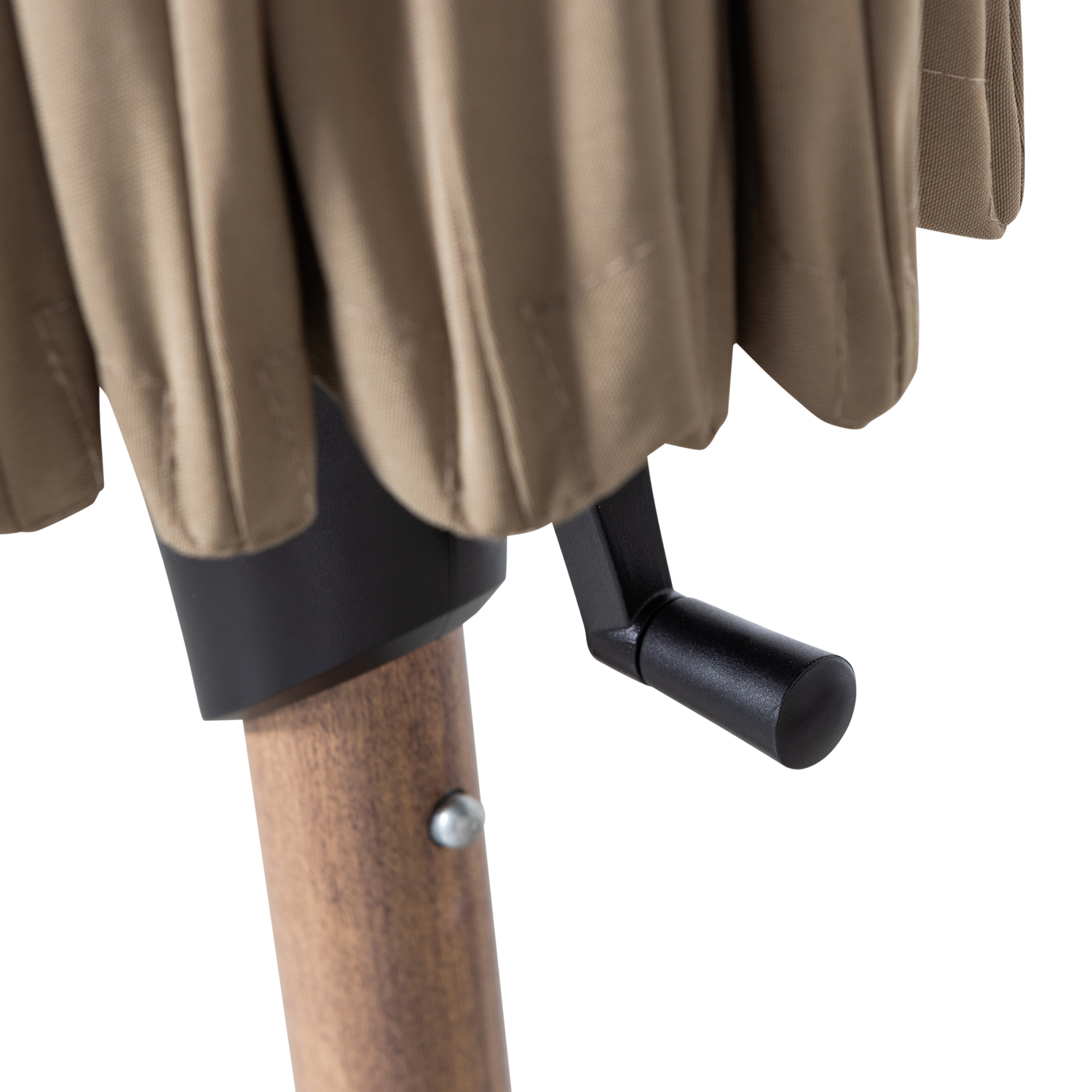 Parasol ogrodowy MONICA zielony z beżową podstawą