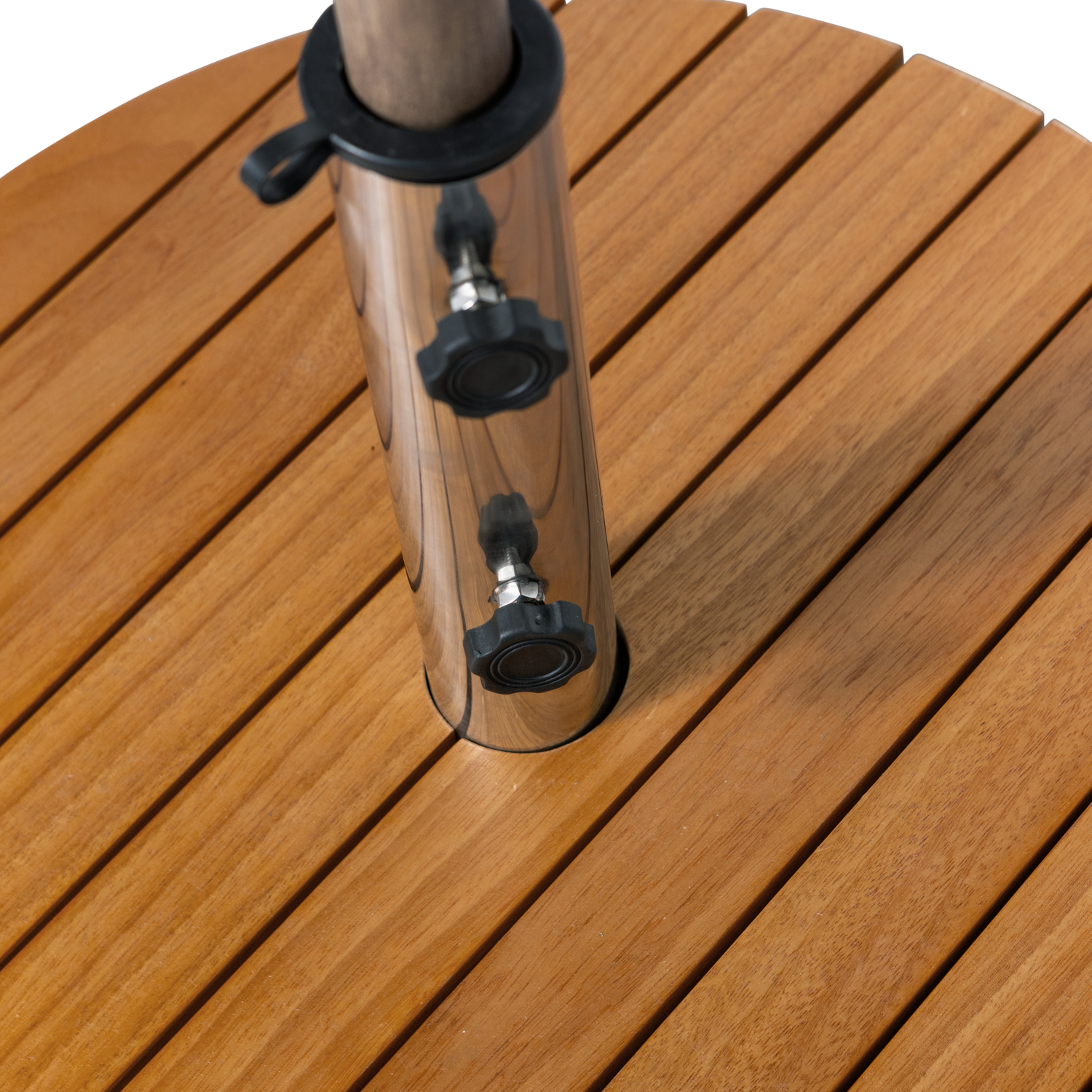 Parasol ogrodowy MONICA zielony z beżową podstawą