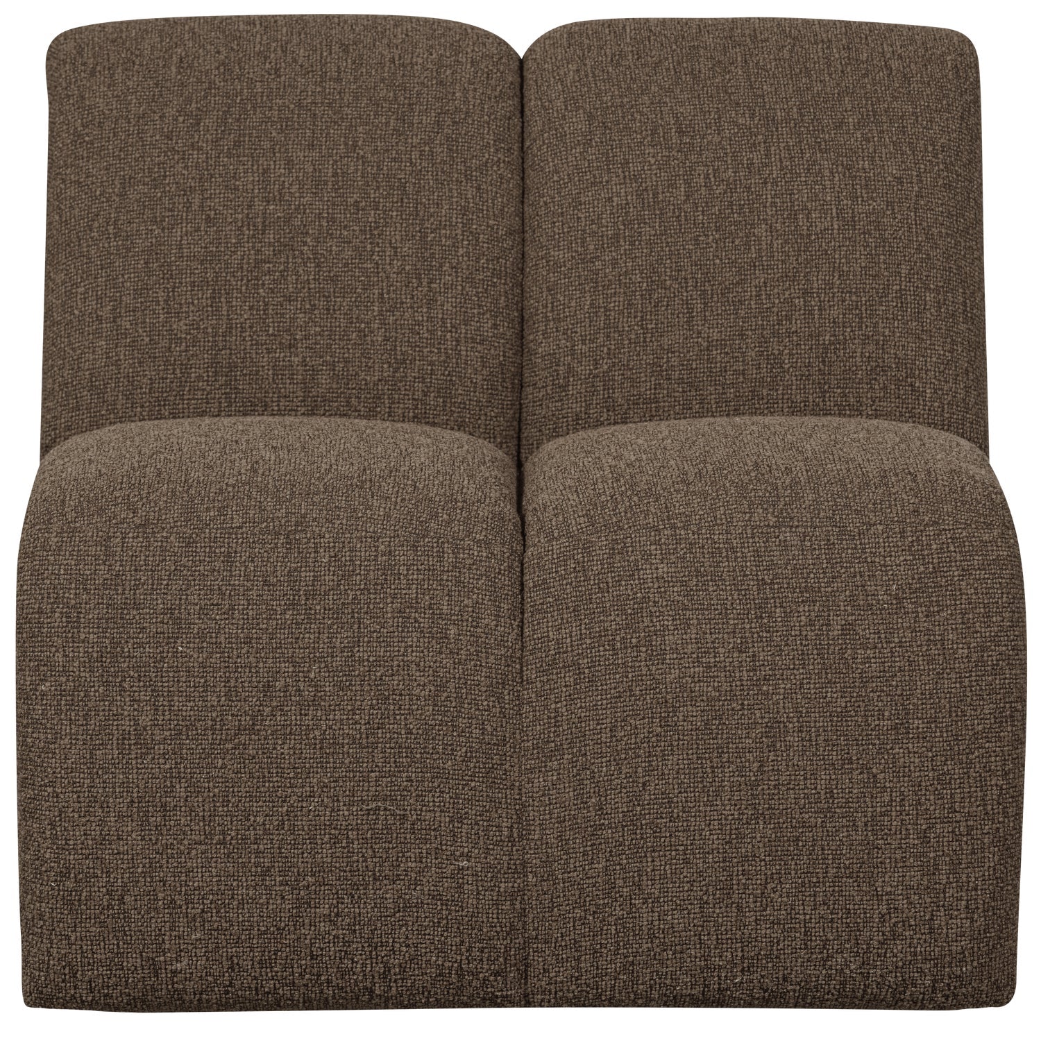Sofa modułowa MOJO - element 1-osobowy ciemnobrązowy bouclé