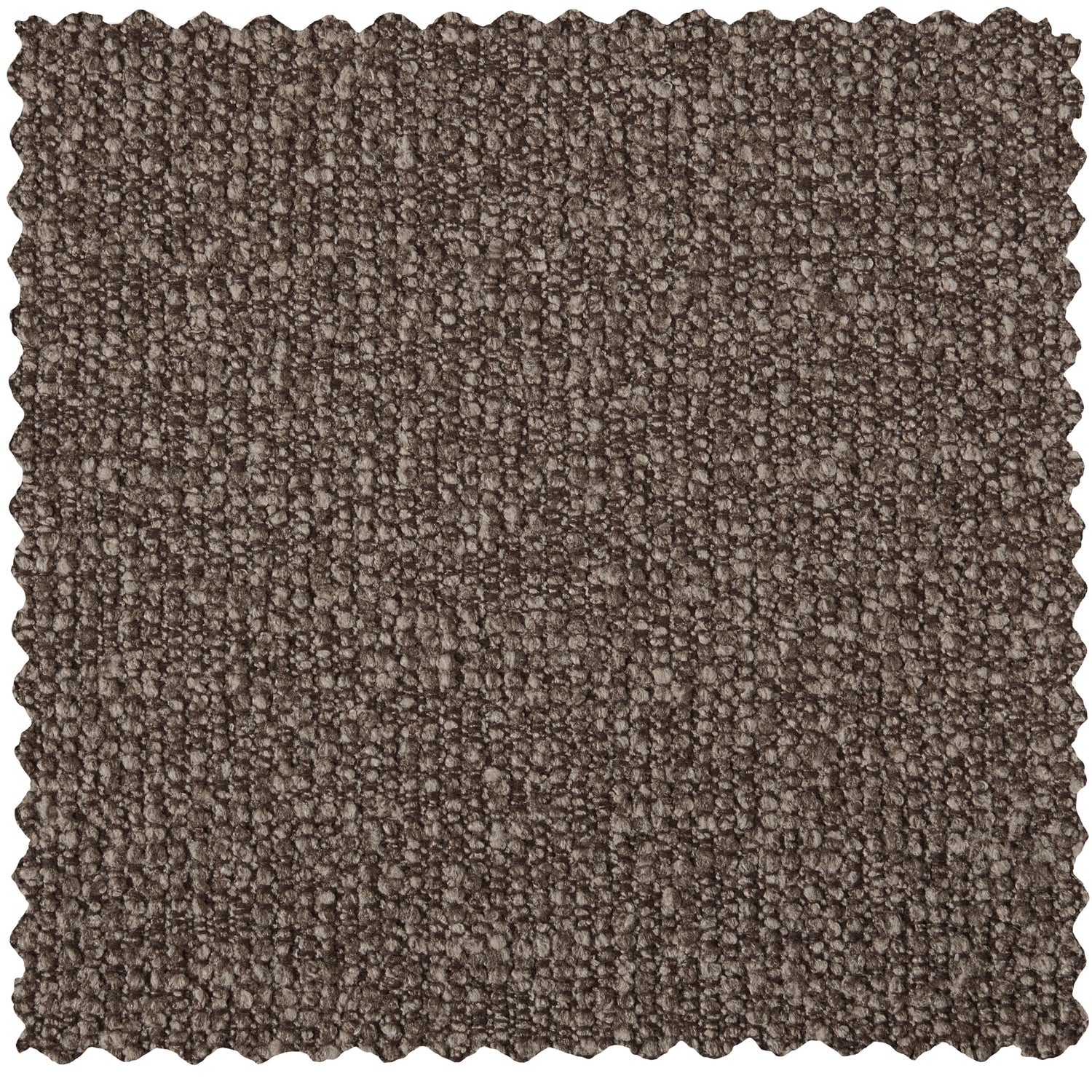 Sofa modułowa MOJO - element 1,5-osobowy lewostronny ciemnobrązowy bouclé