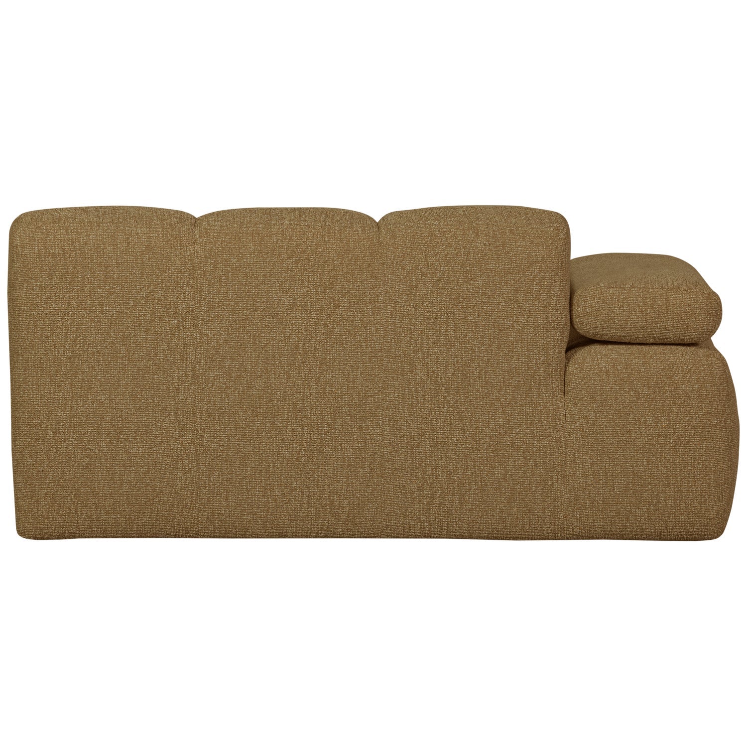 Sofa modułowa MOJO - element 1,5-osobowy lewostronny ciemny miodowy bouclé