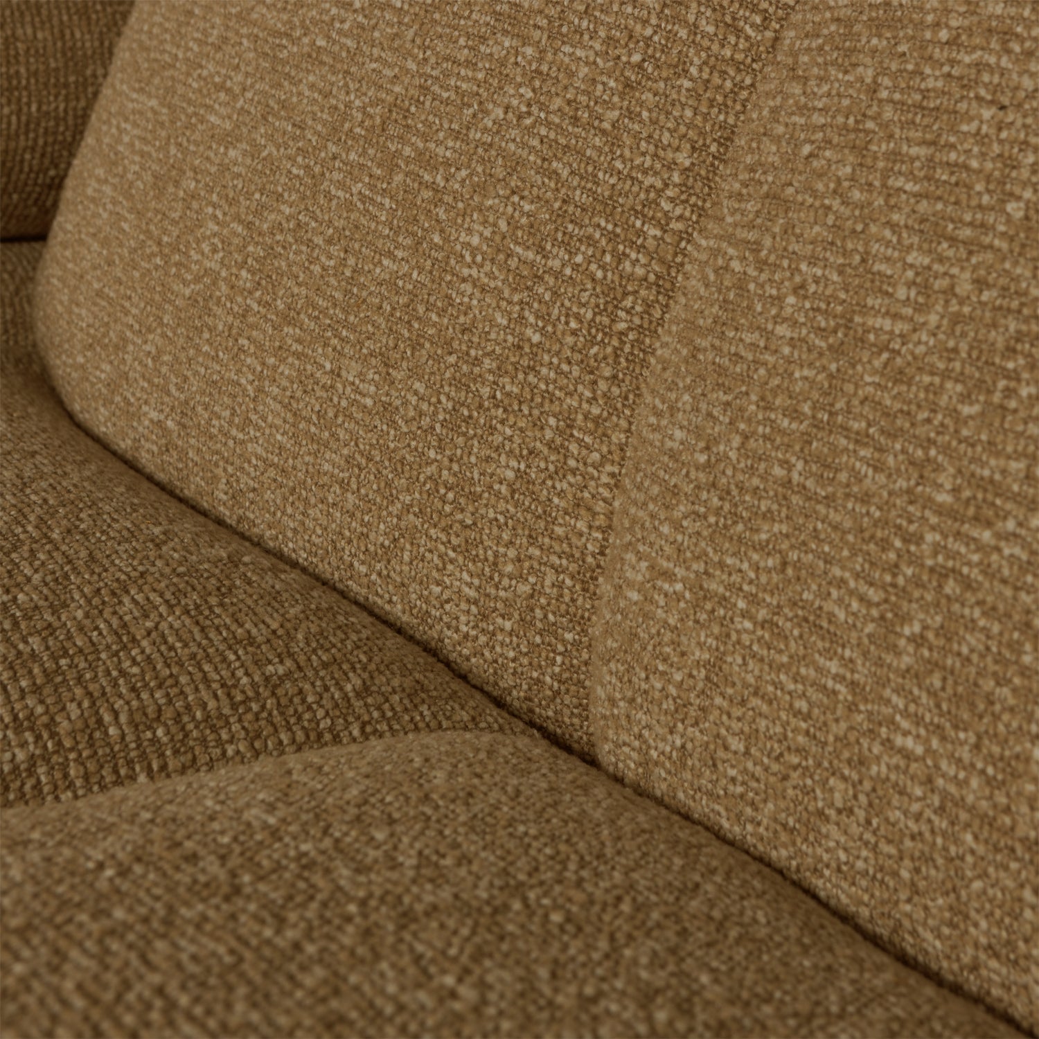 Sofa modułowa MOJO - element 1,5-osobowy lewostronny ciemny miodowy bouclé