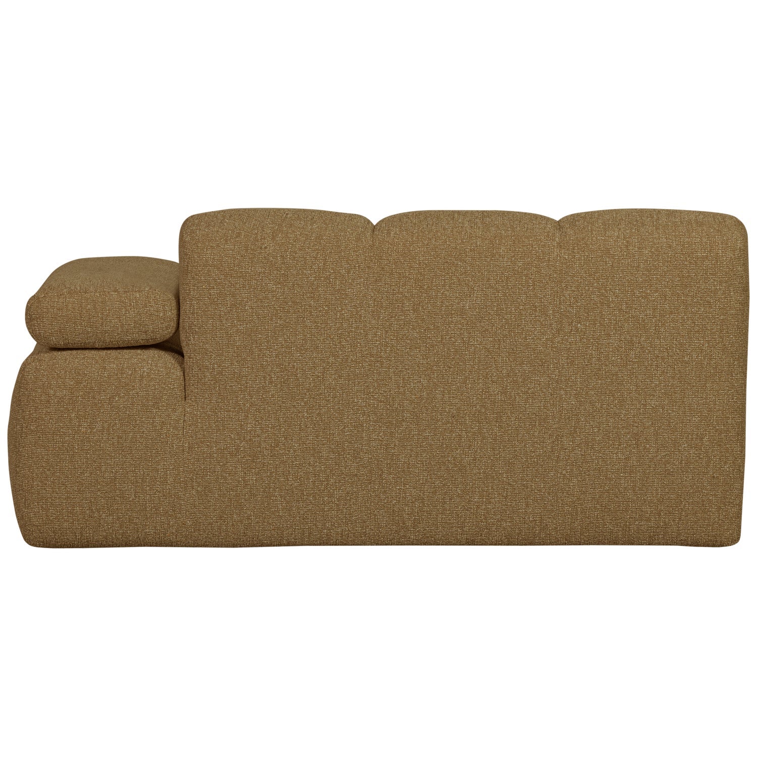 Sofa modułowa MOJO - element 1,5-osobowy prawostronny ciemny miodowy bouclé