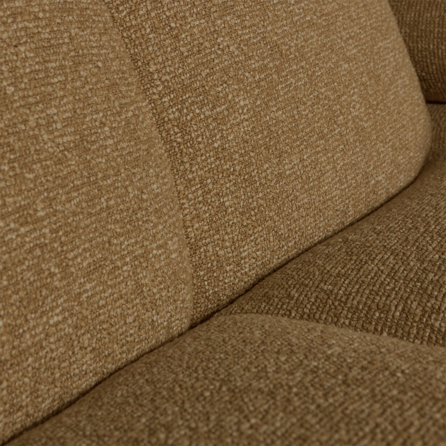 Sofa modułowa MOJO - element 1,5-osobowy prawostronny ciemny miodowy bouclé