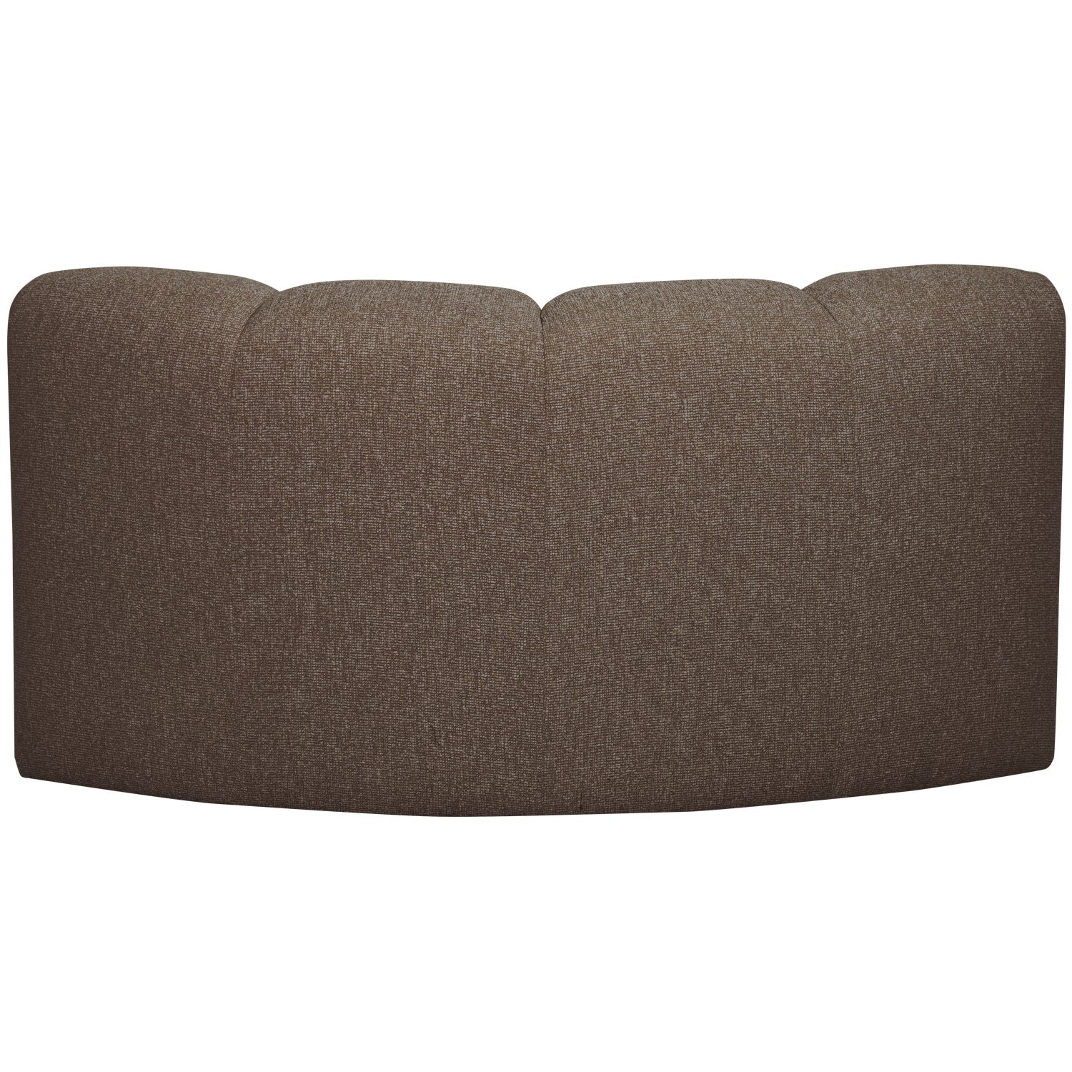 Sofa modułowa MOJO - element narożny ciemnobrązowy bouclé