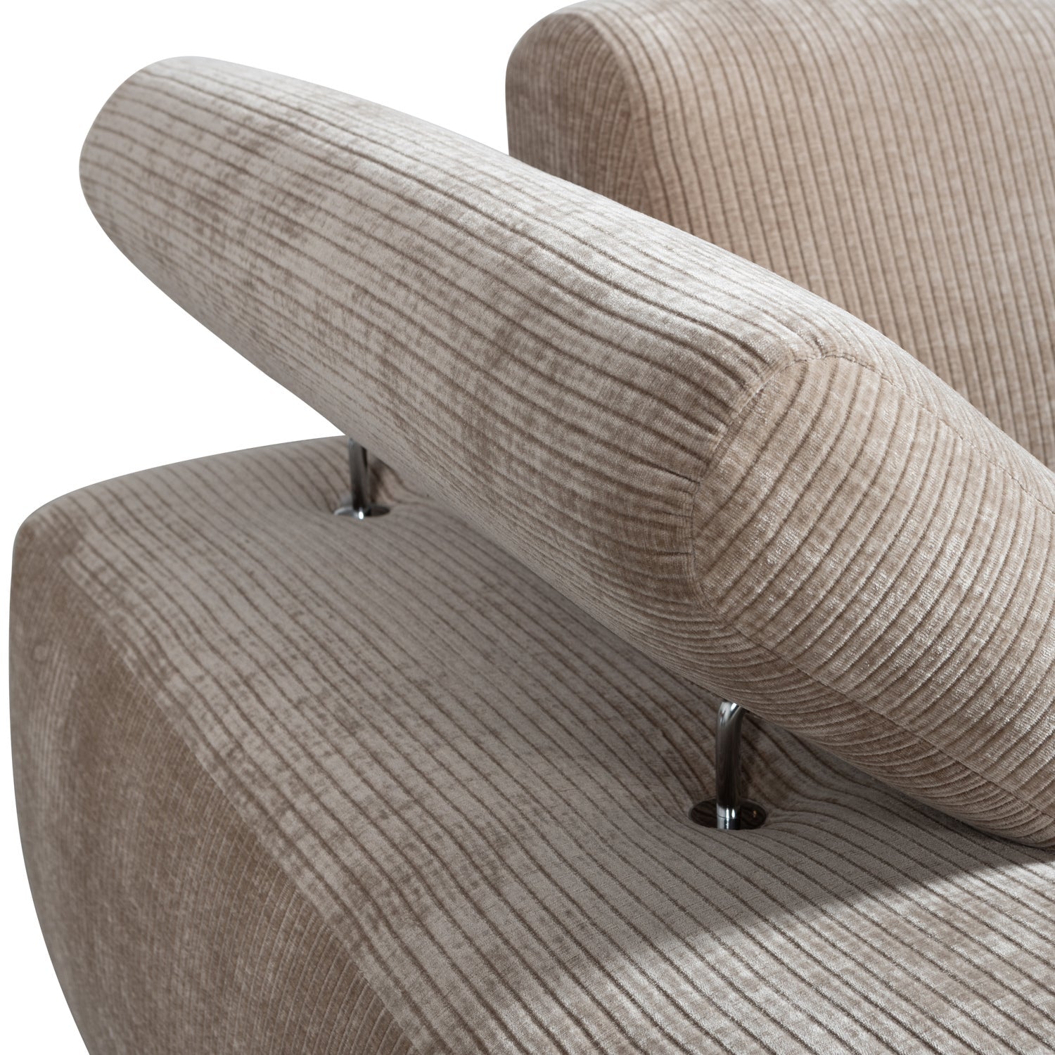 Sofa modułowa MOJO - szezlong lewostronny ciemny piaskowy sztruks