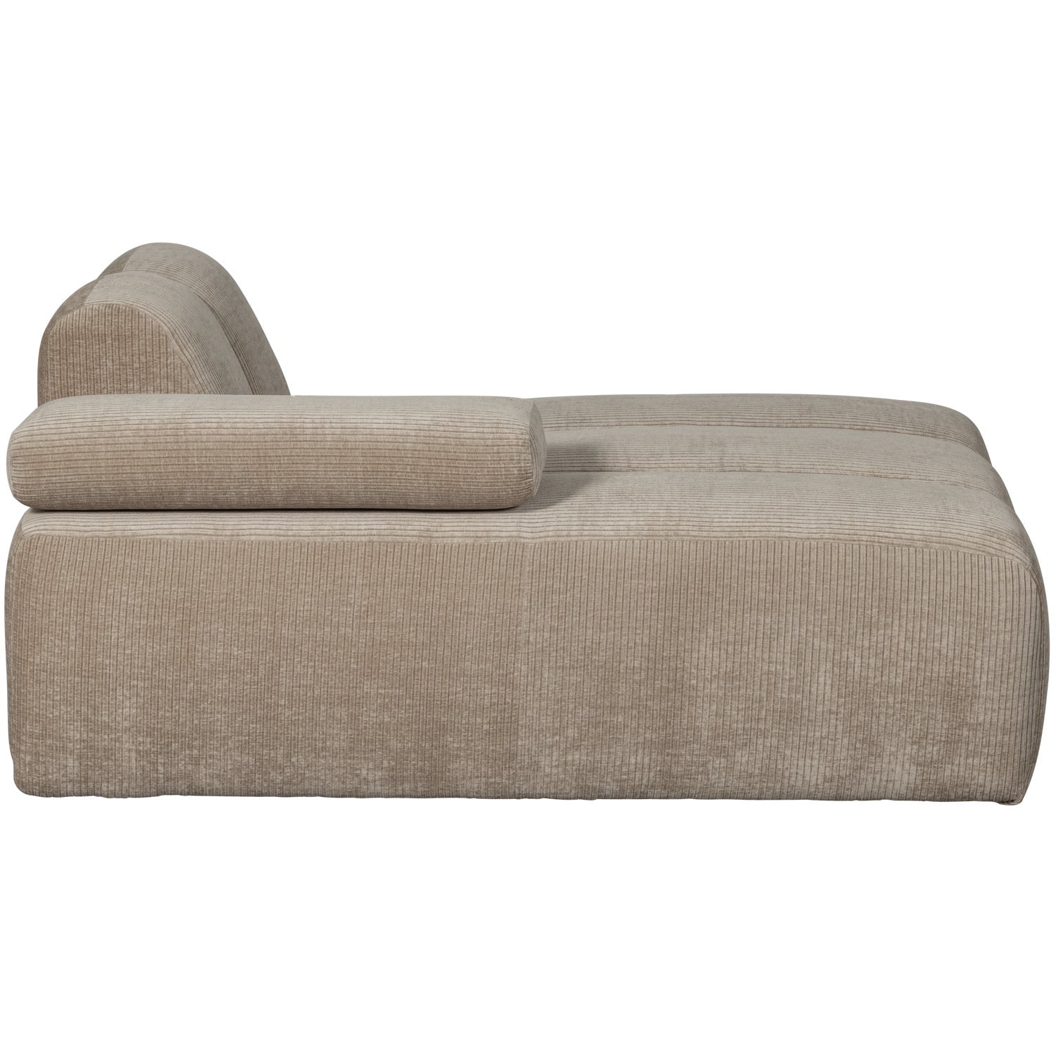 Sofa modułowa MOJO - szezlong lewostronny ciemny piaskowy sztruks