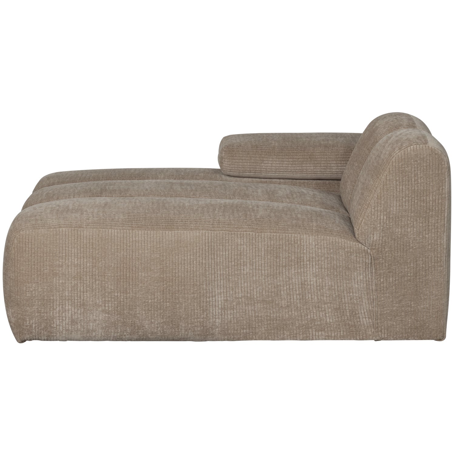 Sofa modułowa MOJO - szezlong lewostronny ciemny piaskowy sztruks