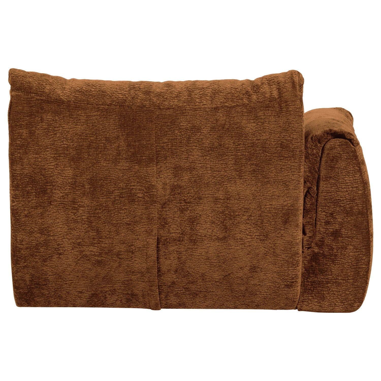 Sofa modułowa BAGGY 3D - element lewostronny brązowy