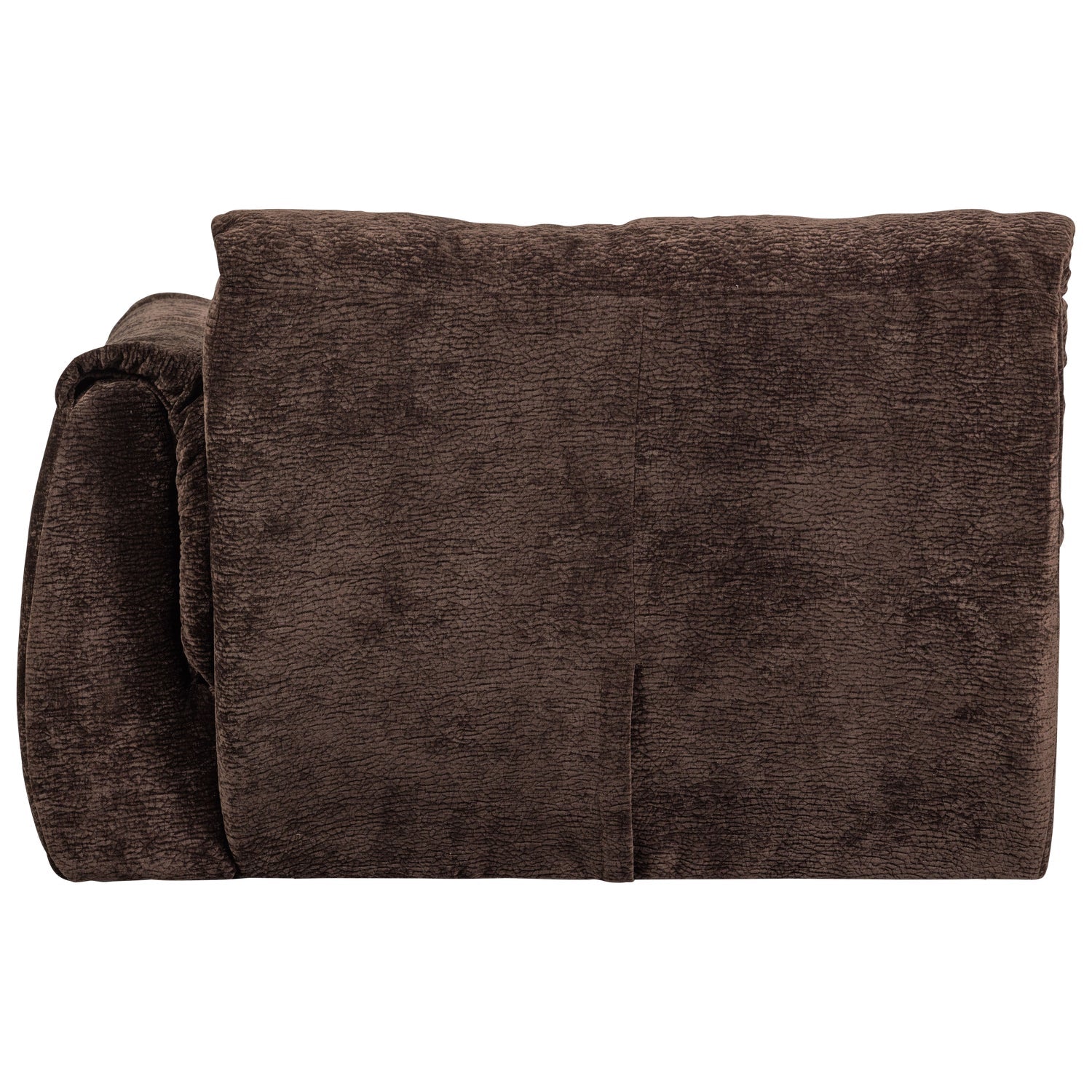 Sofa modułowa BAGGY 3D - element prawostronny ciemnobrązowy