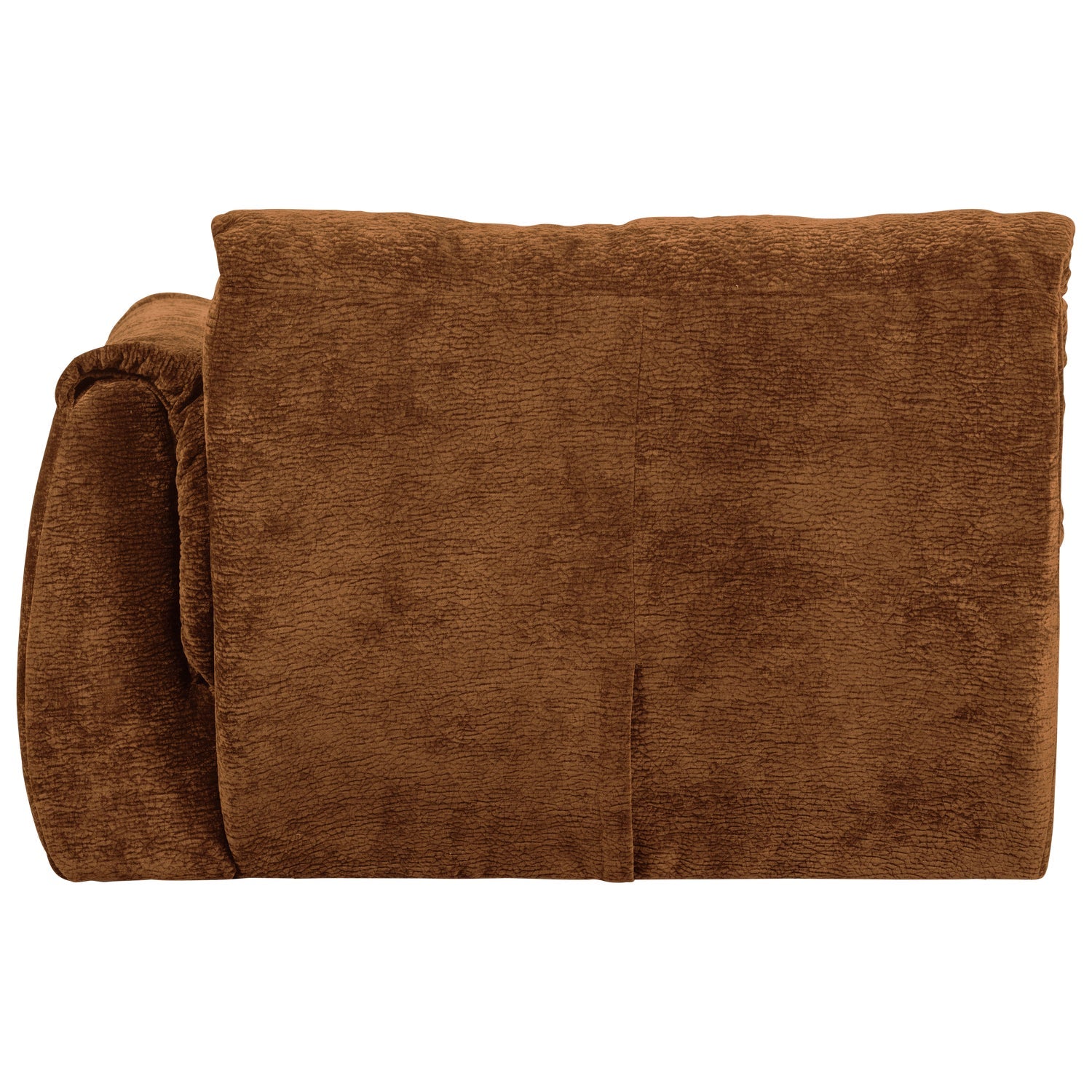 Sofa modułowa BAGGY 3D - element prawostronny brązowy