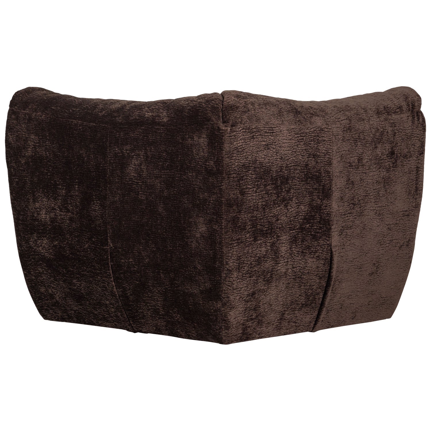 Sofa modułowa BAGGY 3D - element narożny ciemnobrązowy