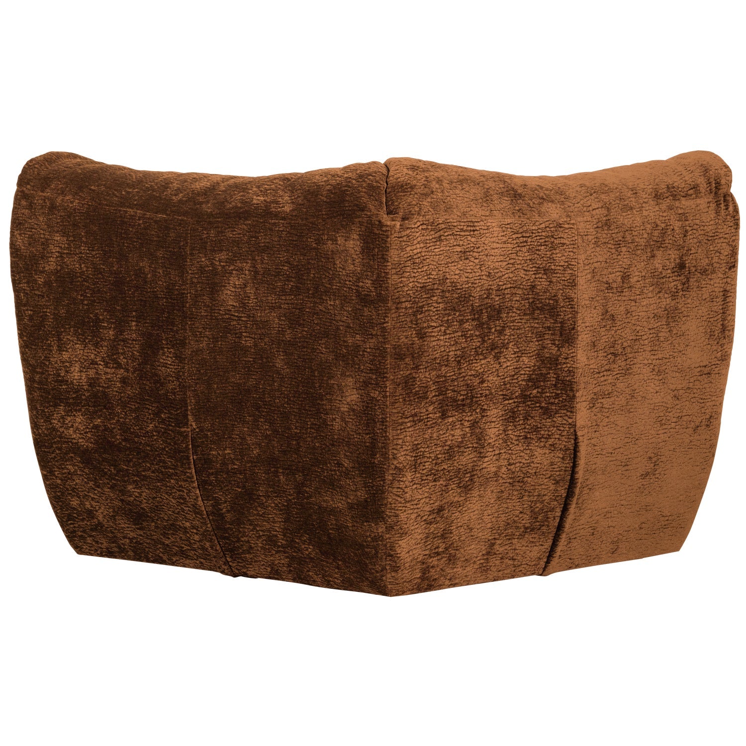 Sofa modułowa BAGGY 3D - element narożny brązowy