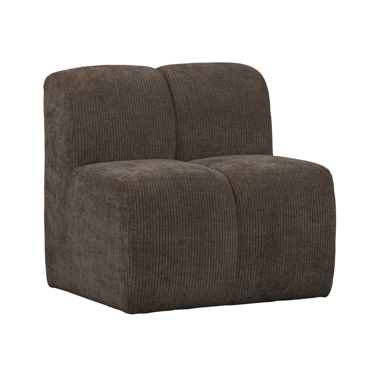 Fotel / moduł MOJO BENCH brązowy sztruks