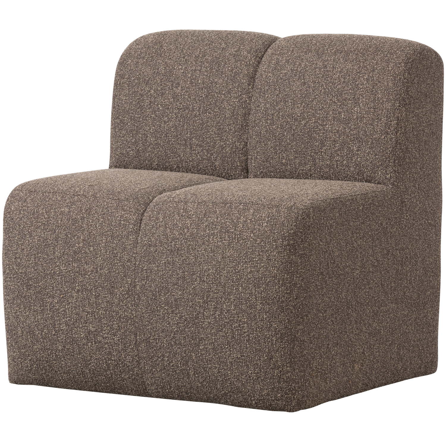 Sessel / Modul MOJO BENCH braun meliert Boucle