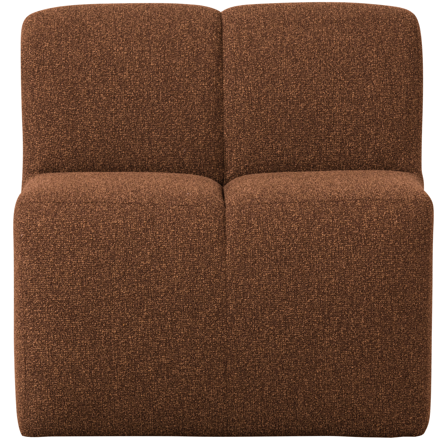 Fotel / moduł MOJO BENCH rdzawy brązowy melanż boucle