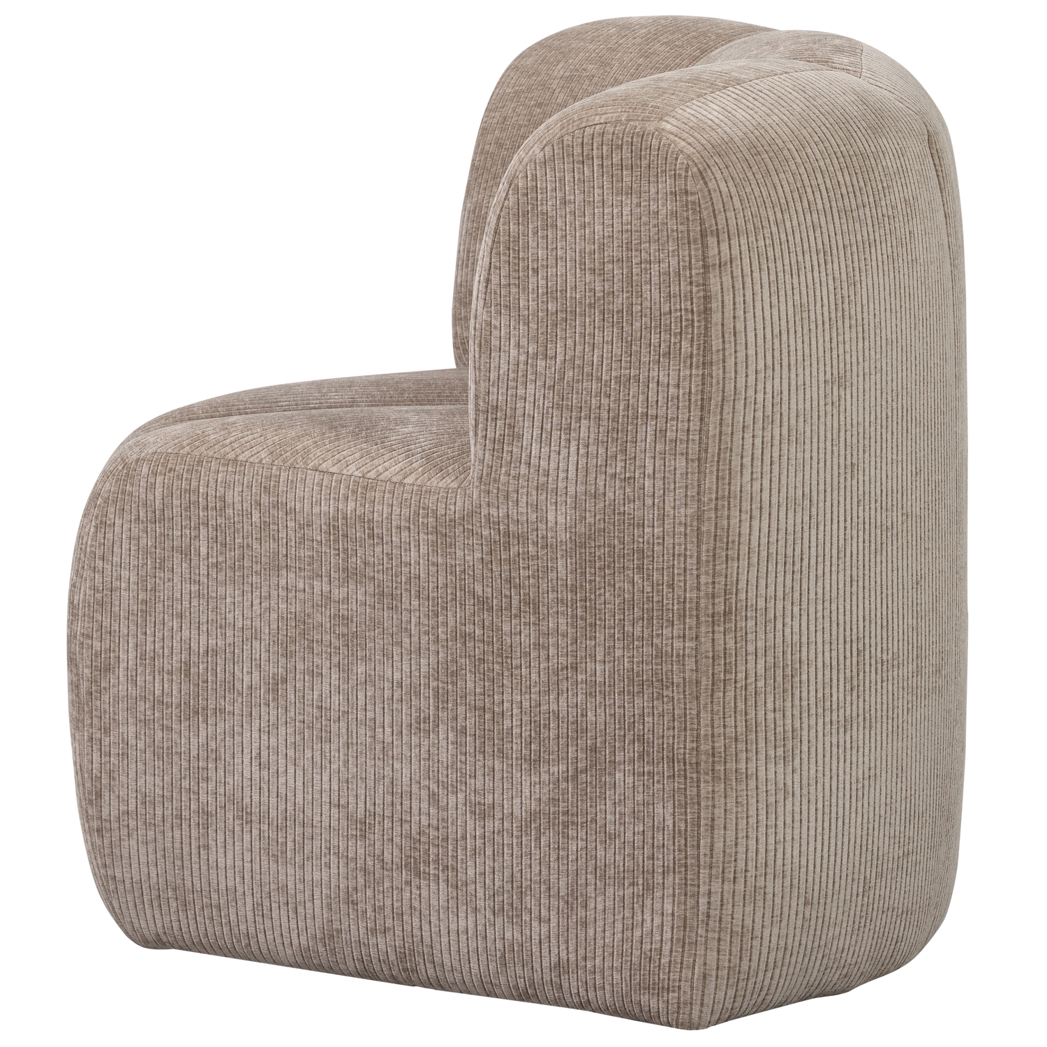 Sofa modułowa MOJO BENCH - element narożny piaskowy sztruks