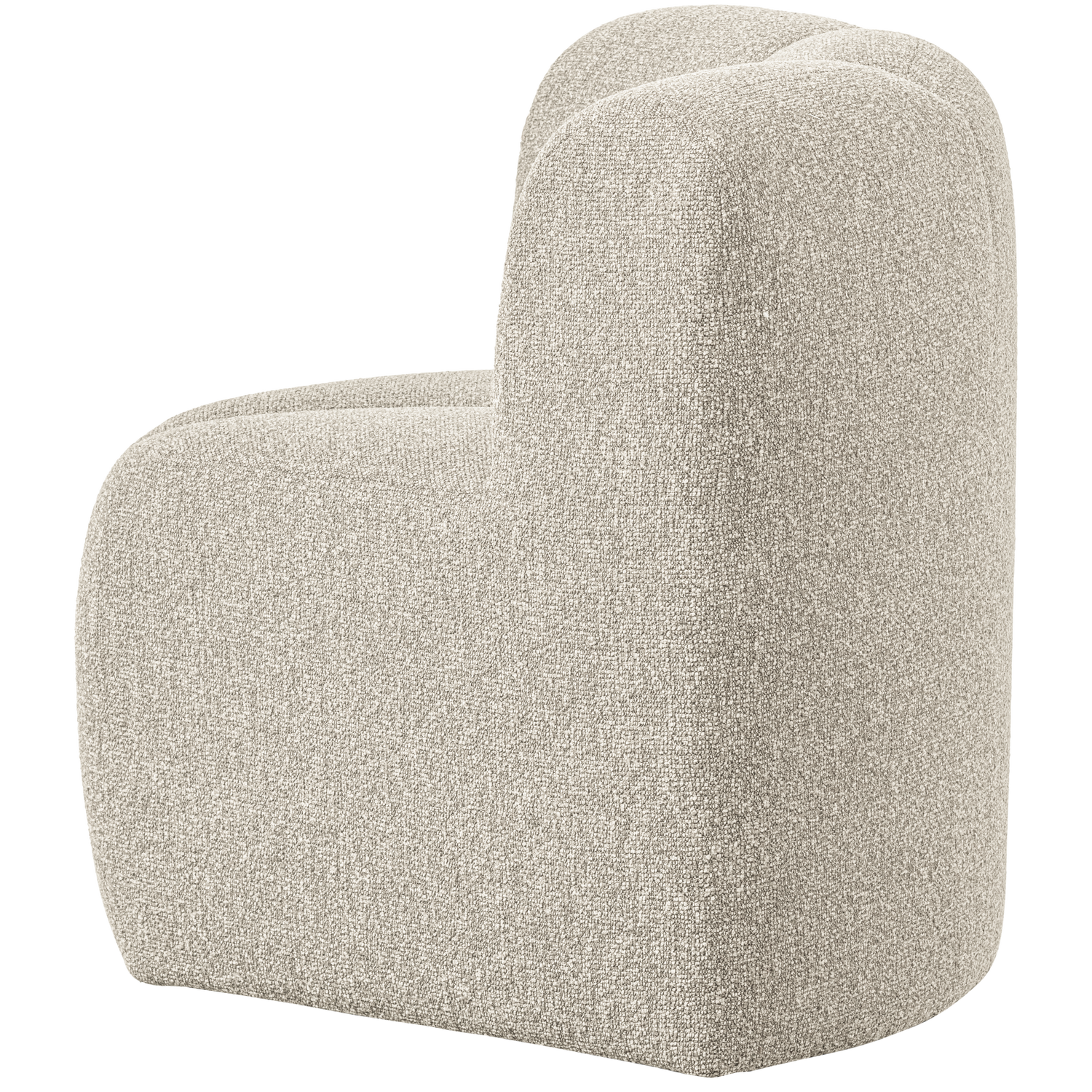 Modulares Sofa MOJO BENCH - Eckelement beige Melange Boucle
