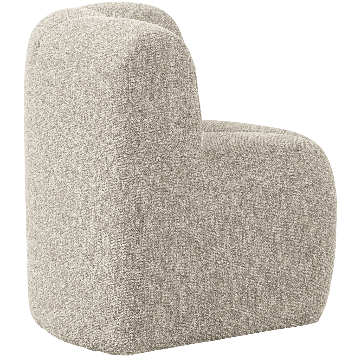 Modulares Sofa MOJO BENCH - Eckelement beige Melange Boucle