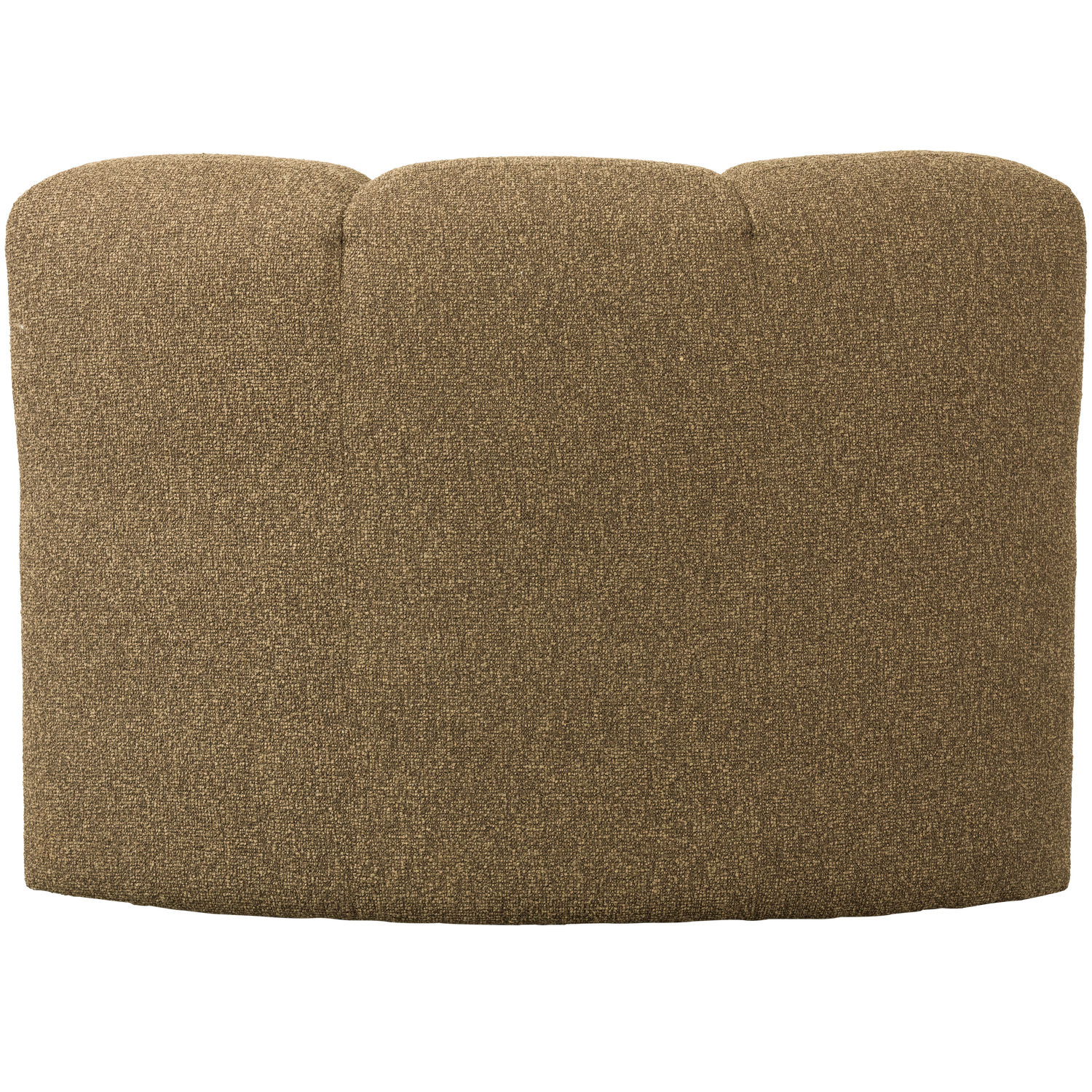 Modulares Sofa MOJO BENCH - Eckelement in honigfarbenem Mélange Boucle