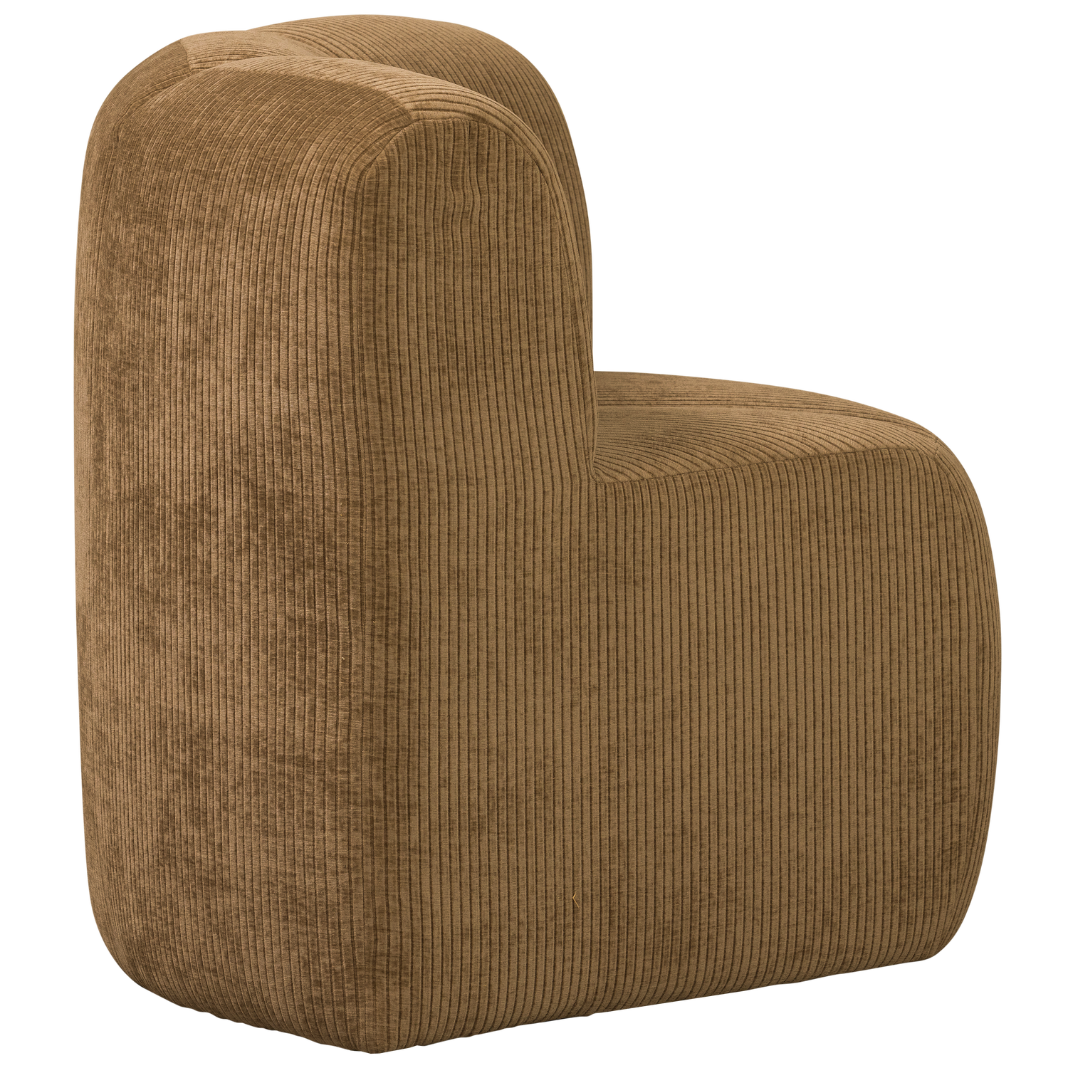 Modulares Sofa MOJO BENCH - Eckelement in honigfarbenem Cord