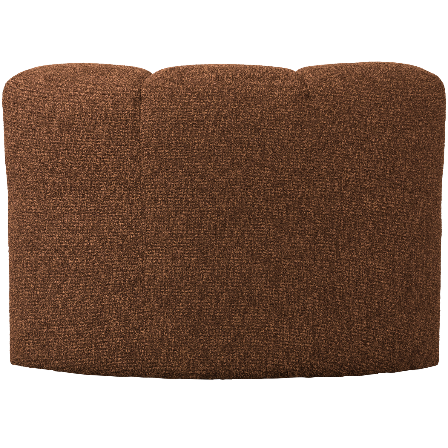 Modulares Sofa MOJO BENCH - Eckelement rostbraun meliert Boucle