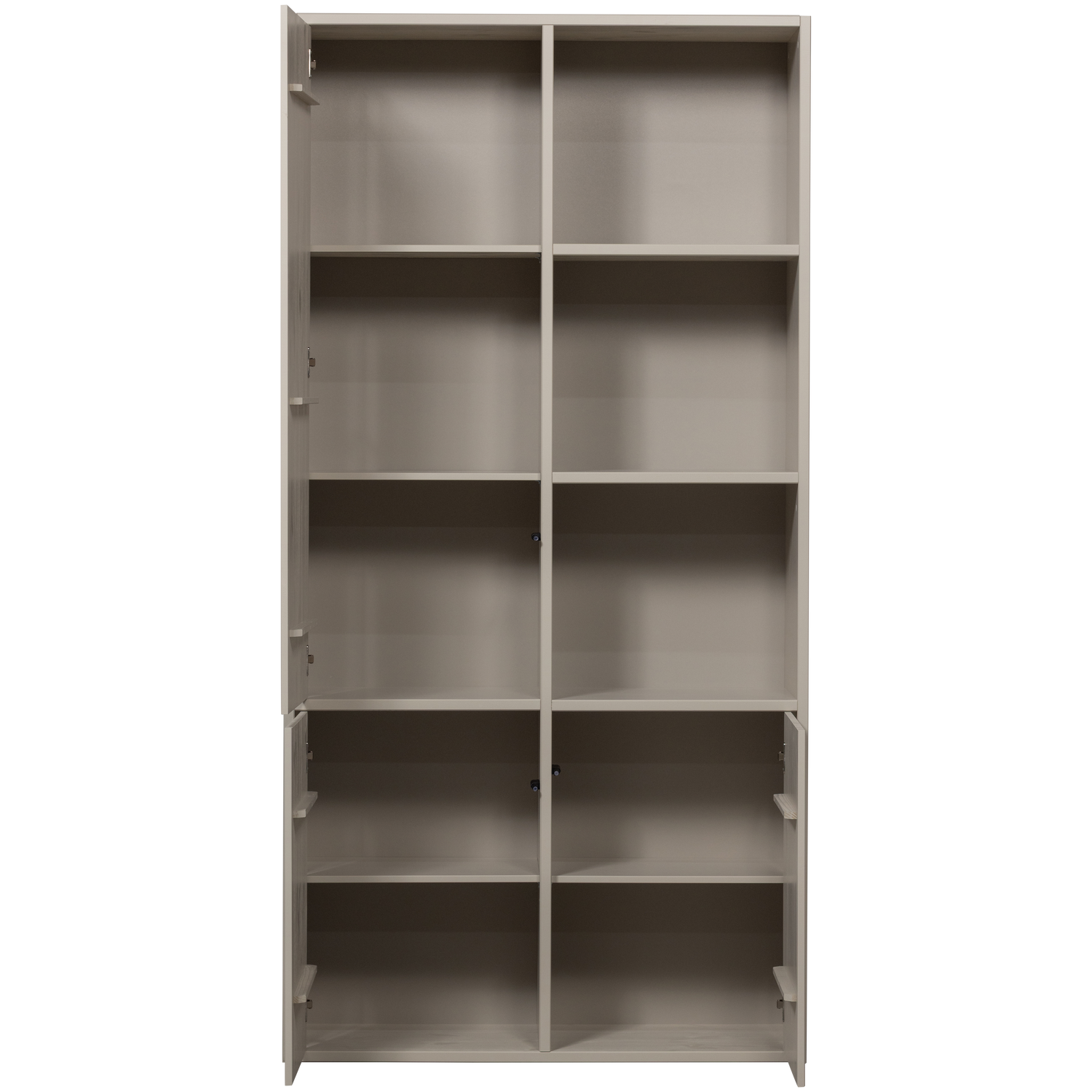 MEGGY wardrobe with shelves gray
