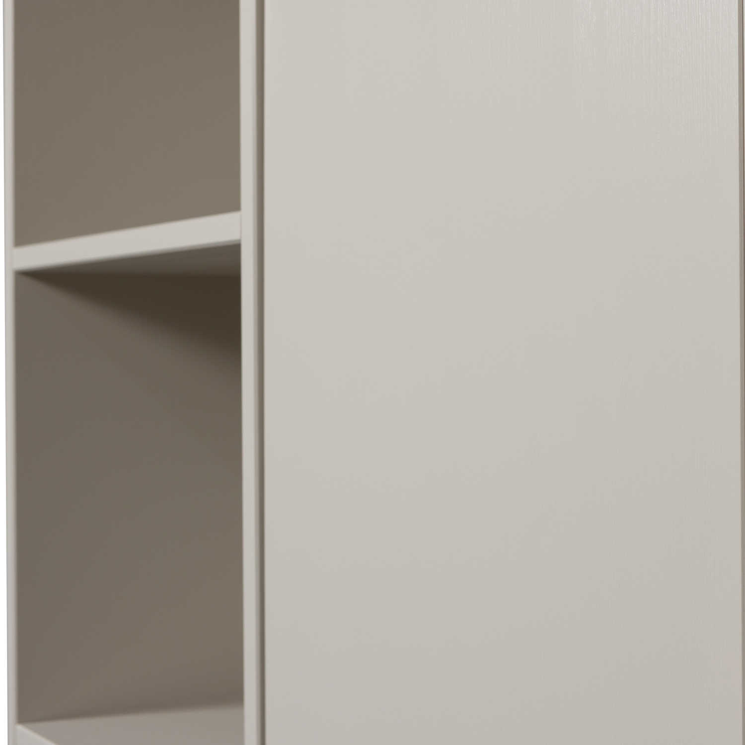 MEGGY wardrobe with shelves gray