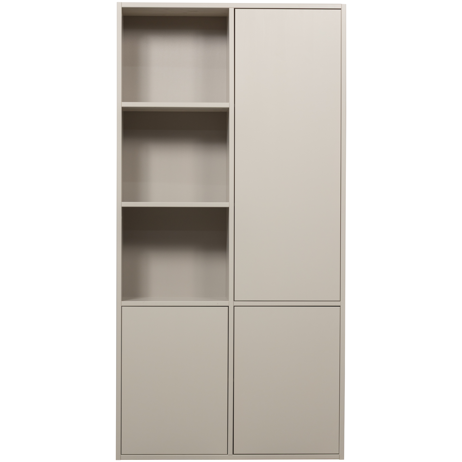 MEGGY wardrobe with shelves gray