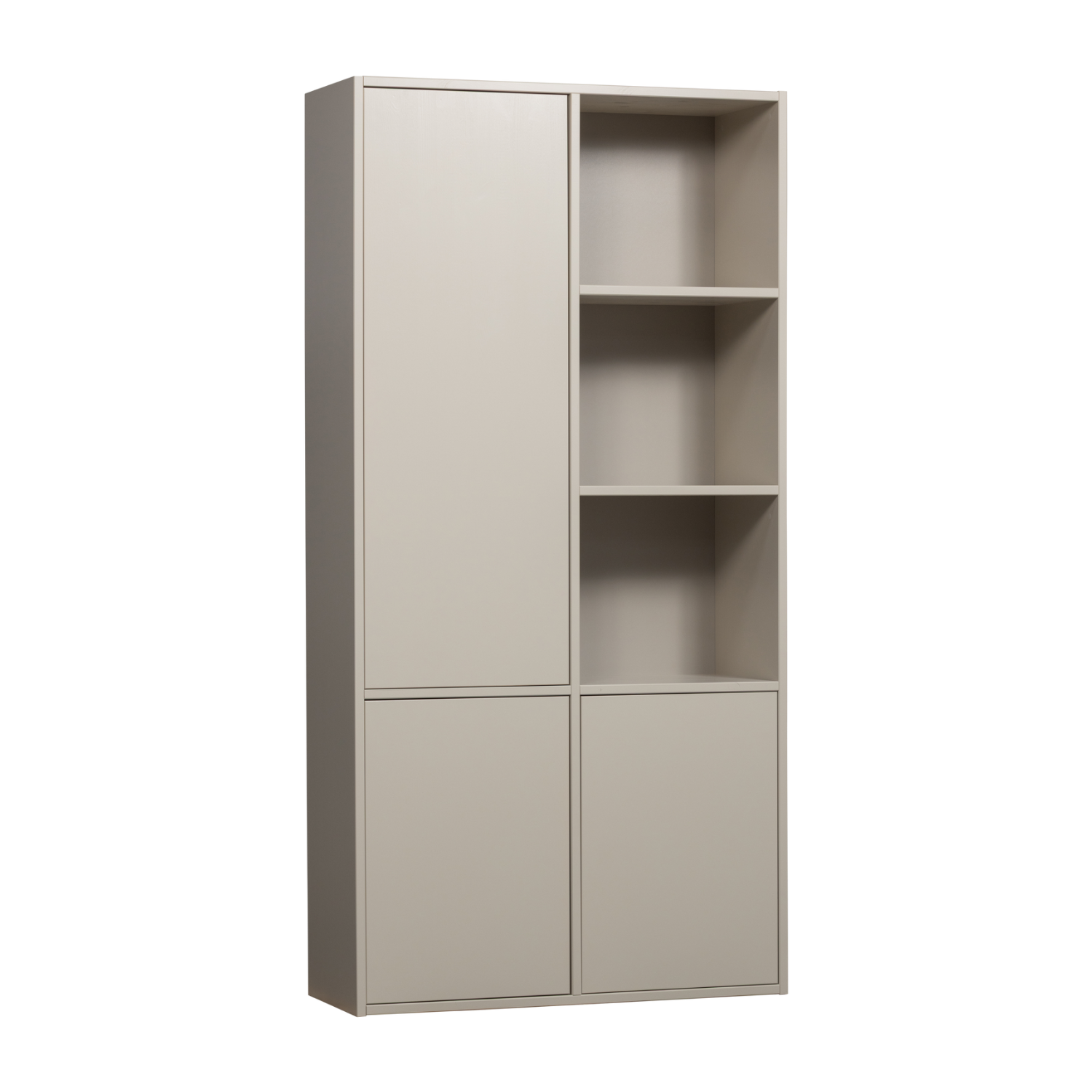 MEGGY wardrobe with shelves gray