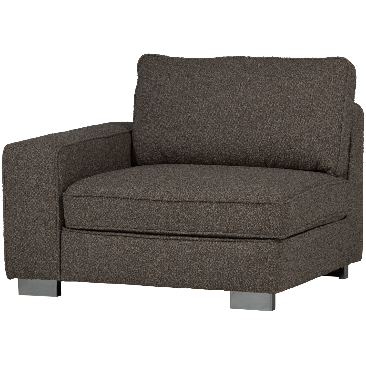 Sofa LAZY - Endmodul links anthrazit Bouclé