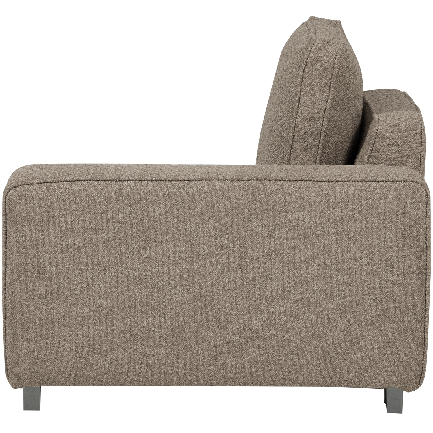 Sofa LAZY - right-side end module beige bouclé