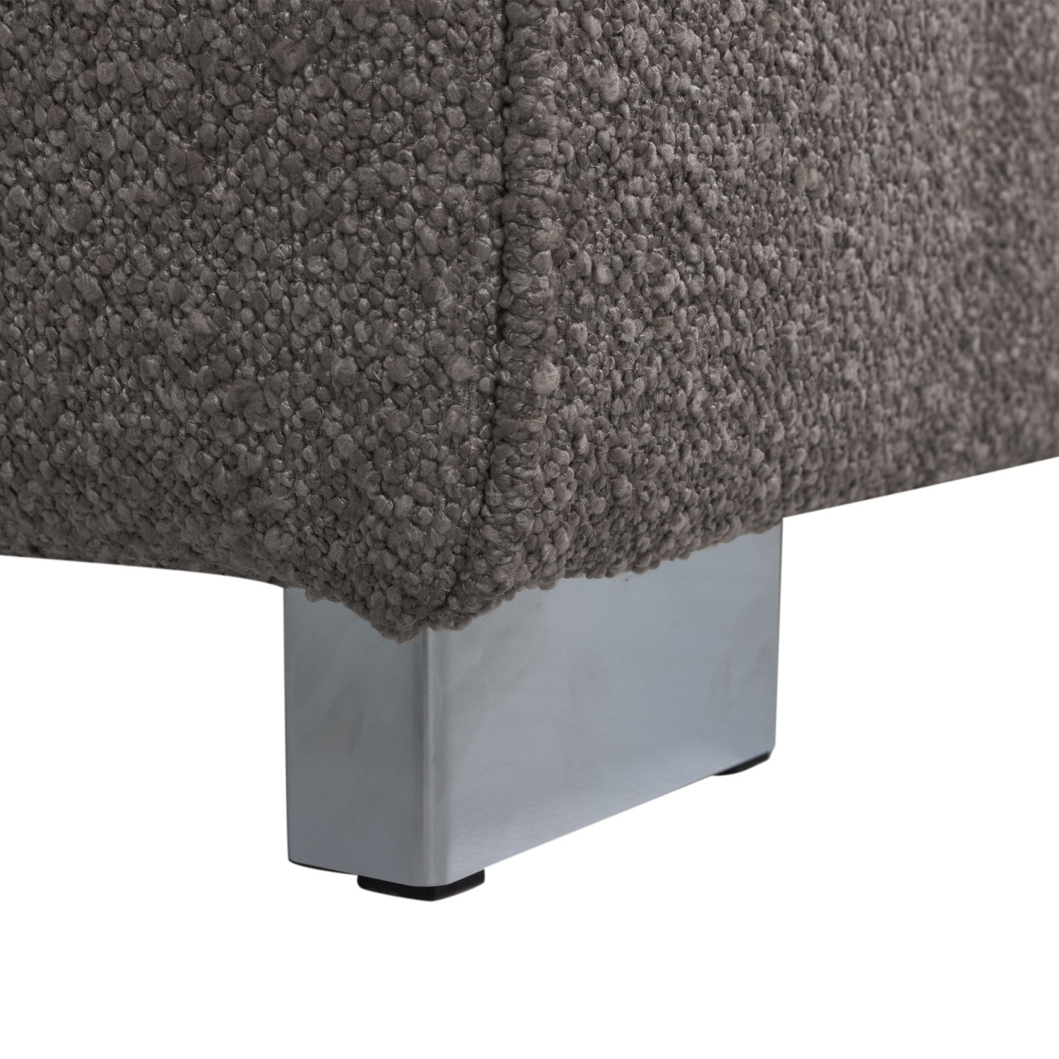 Fotel / moduł LAZY antracytowy bouclé